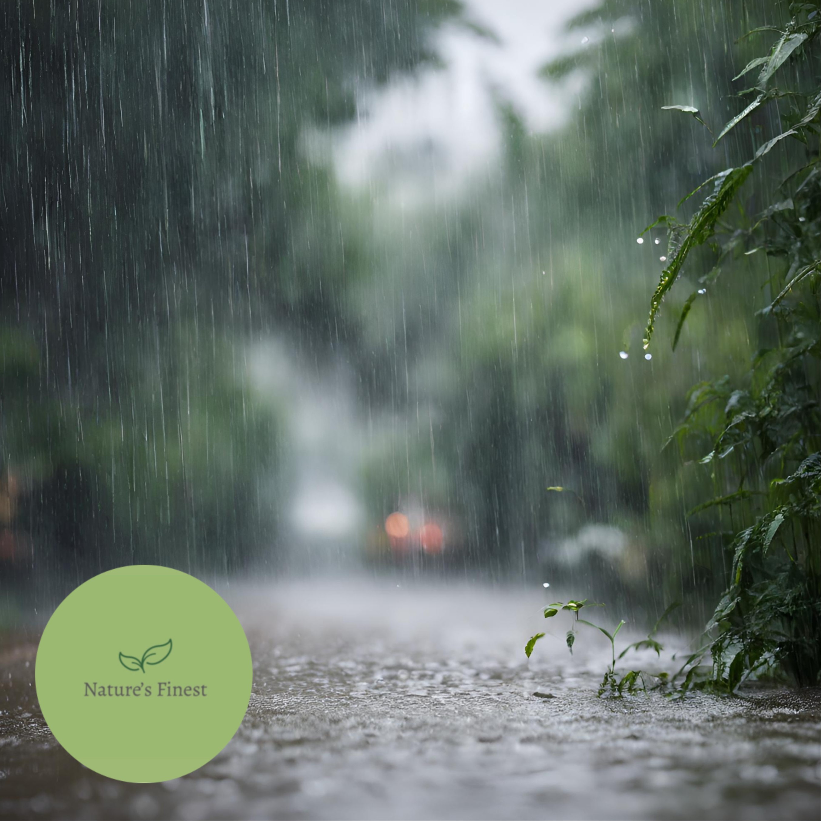 Natural Rain White Noise | Sleep Sounds 12 Hours