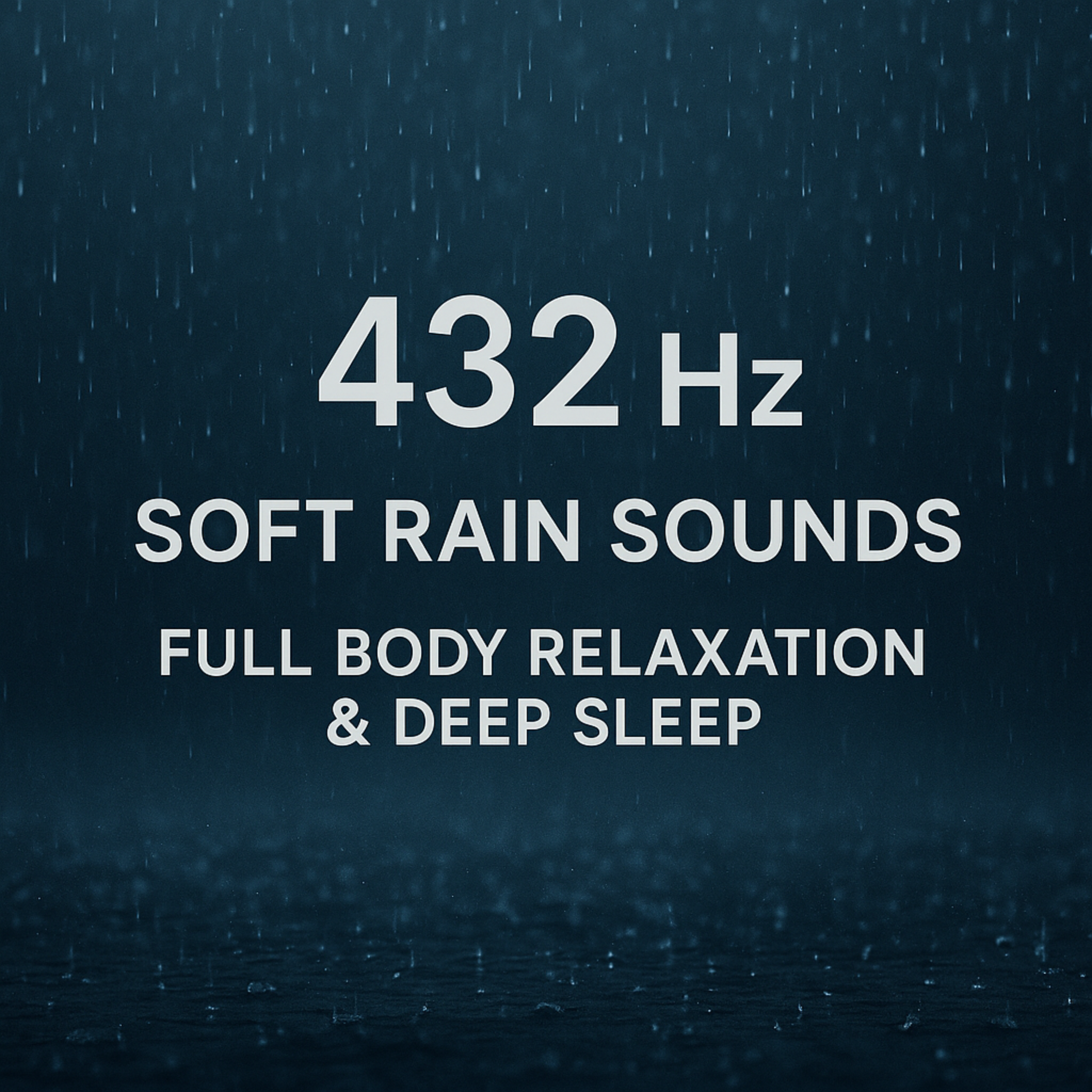 432 Hz + Soft Rain Sounds | Full Body Relaxation & Deep Sleep