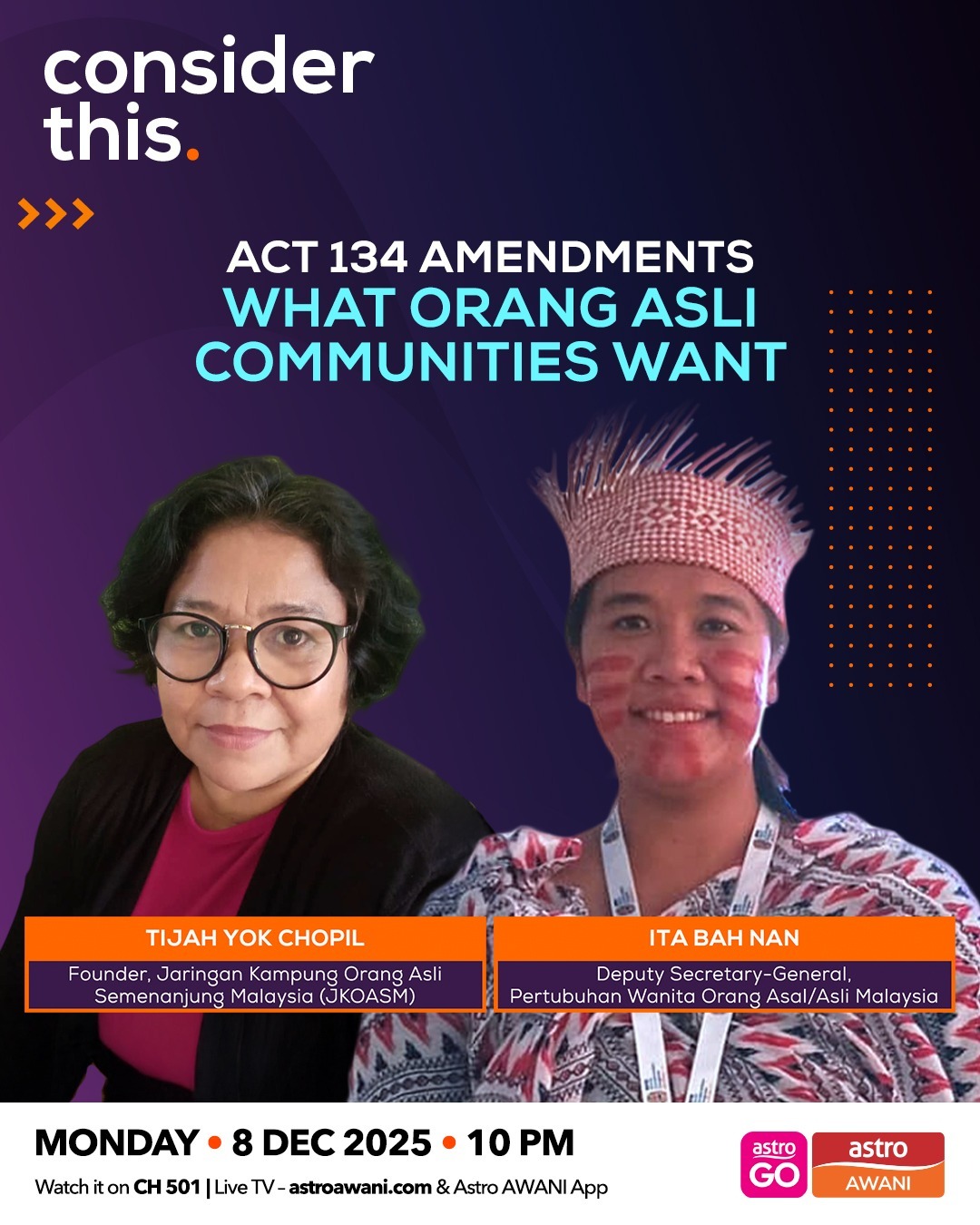Consider This: Act 134 Amendments — What Orang Asli Communities Want