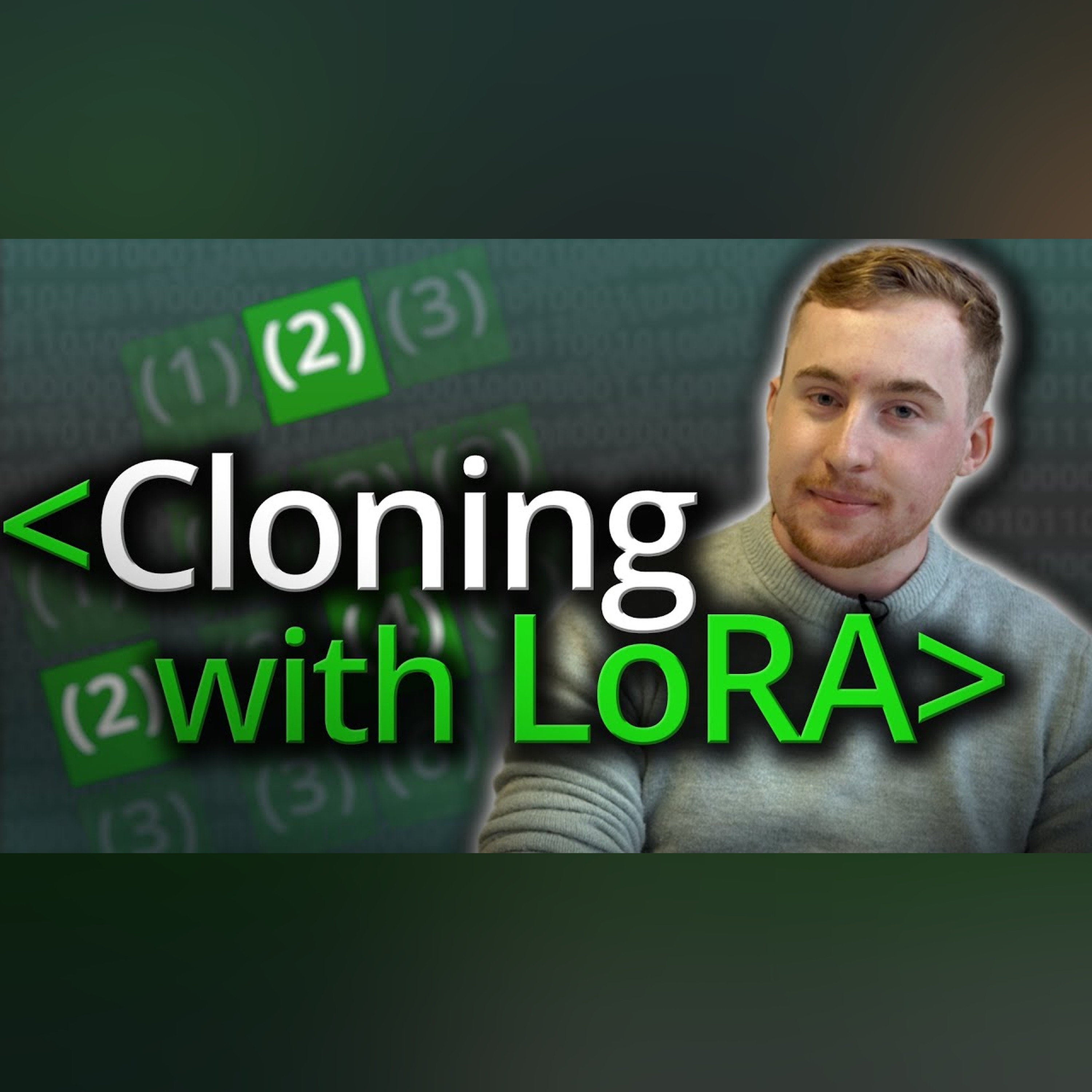 Cloning Yourself in AI using LoRA  - Computerphile episode artwork