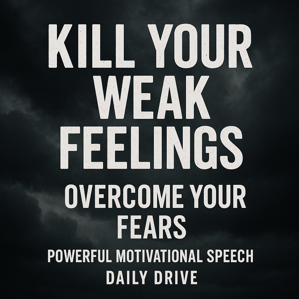 KILL YOUR WEAK FEELINGS. OVERCOME YOUR FEARS - Powerful Motivational Speech | Daily Drive