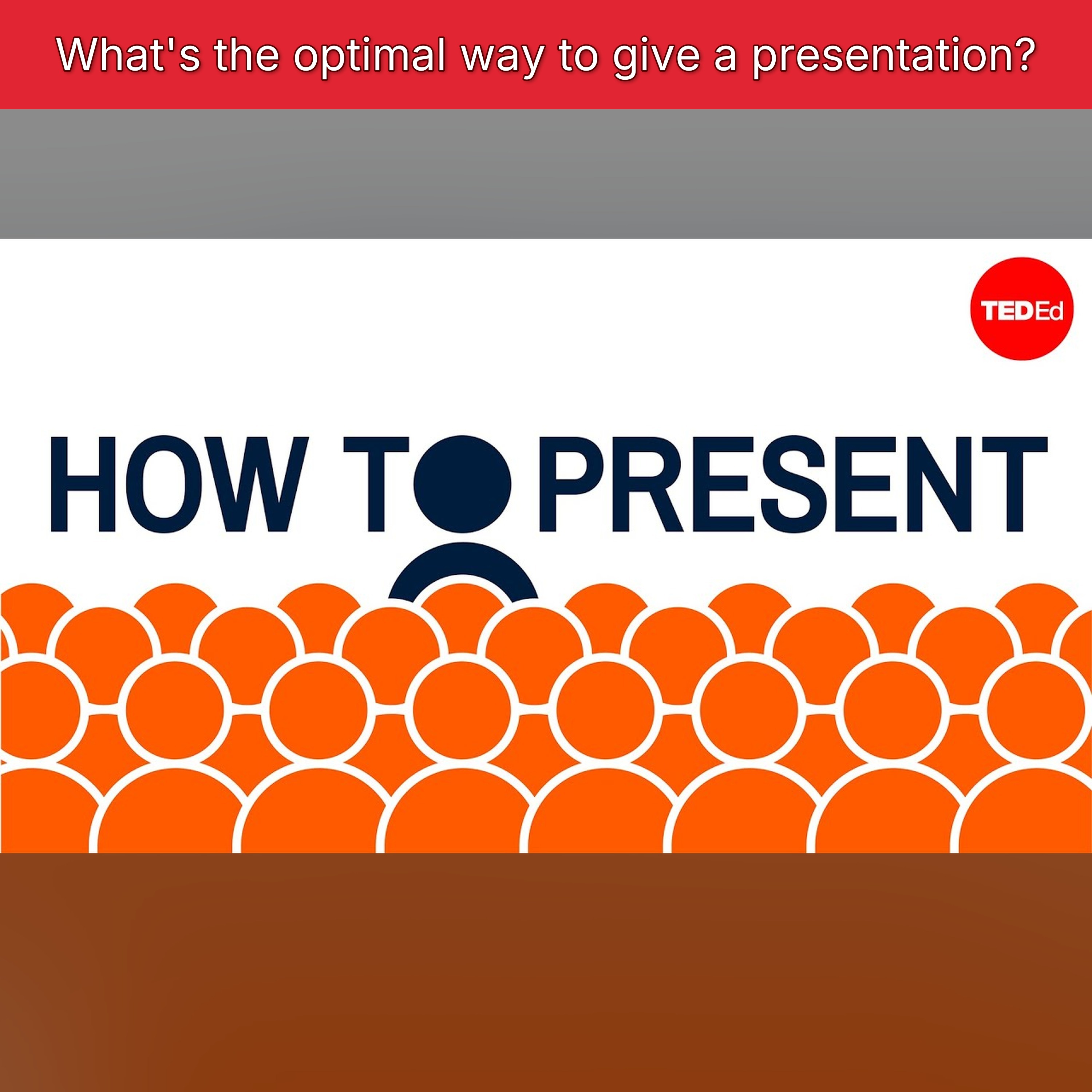What's the optimal way to give a presentation? episode artwork