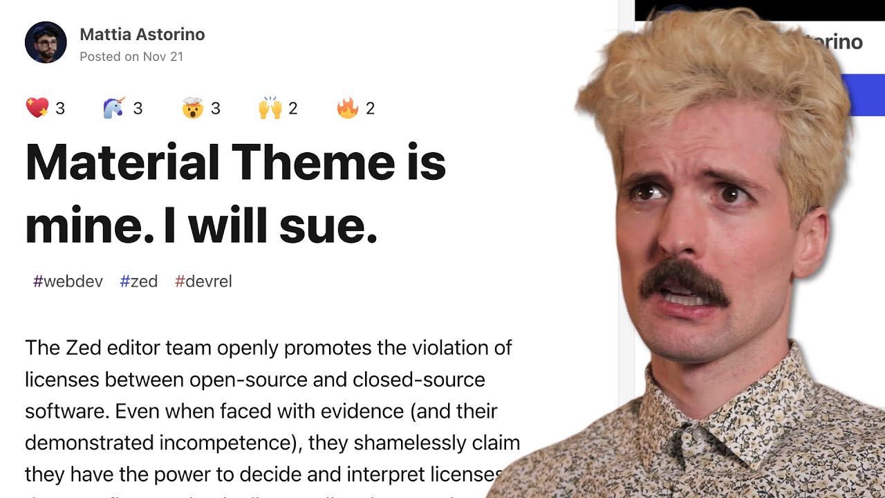 This VS Code theme is threatening people? | Theo - t3․gg