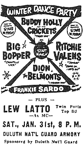 WINTER DANCE PARTY: JANUARY 31, 1959