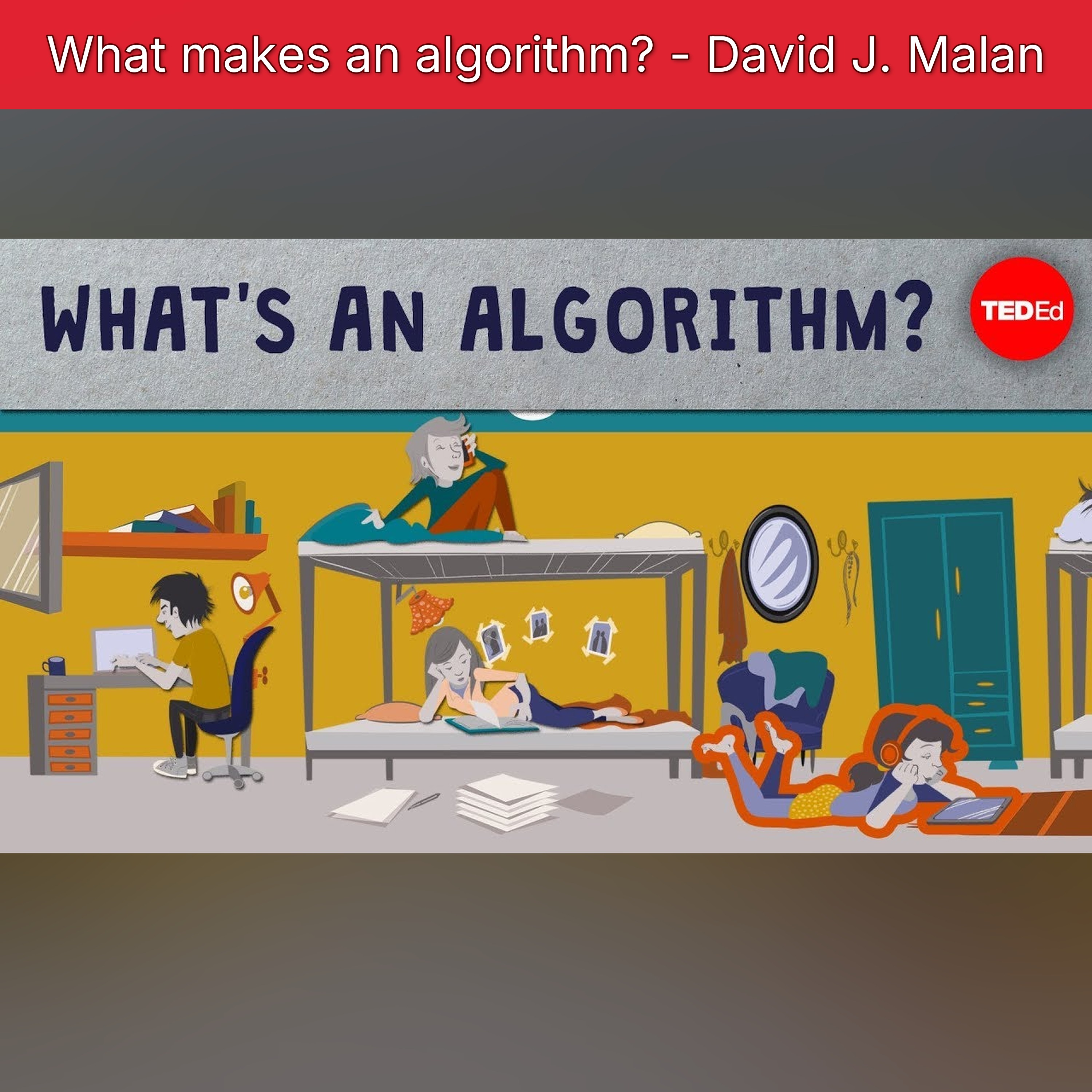 What makes an algorithm? - David J. Malan episode artwork