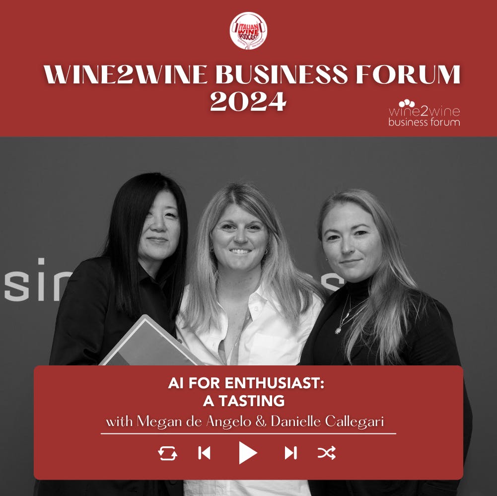 Ep 2317 AI for Enthusiasts: tasting with Megan de Angelo and Danielle Callegari | wine2wine Business Forum 2024