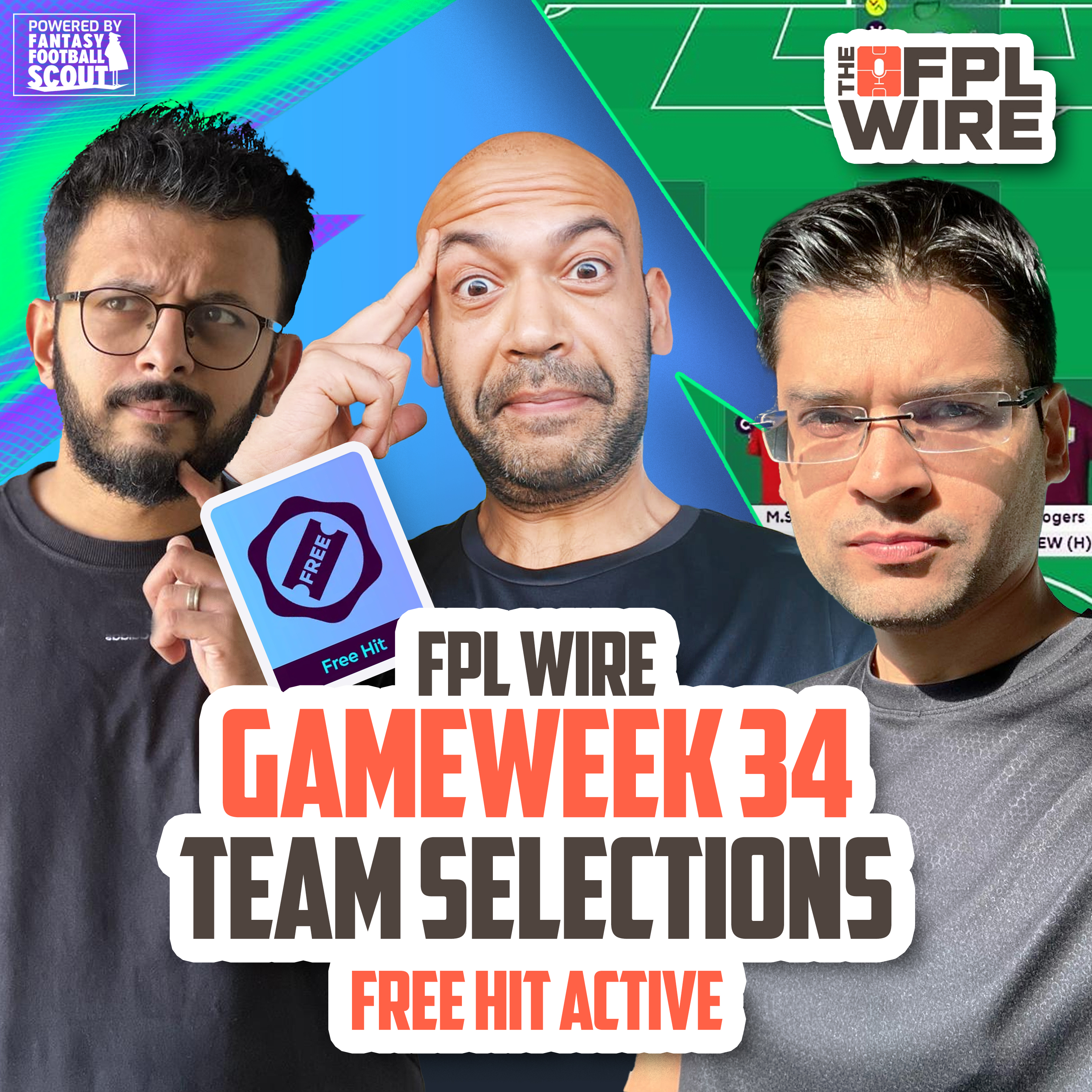 Gameweek 34 Team Selections - Freehit active  | Fantasy Premier League Tips 2025/26