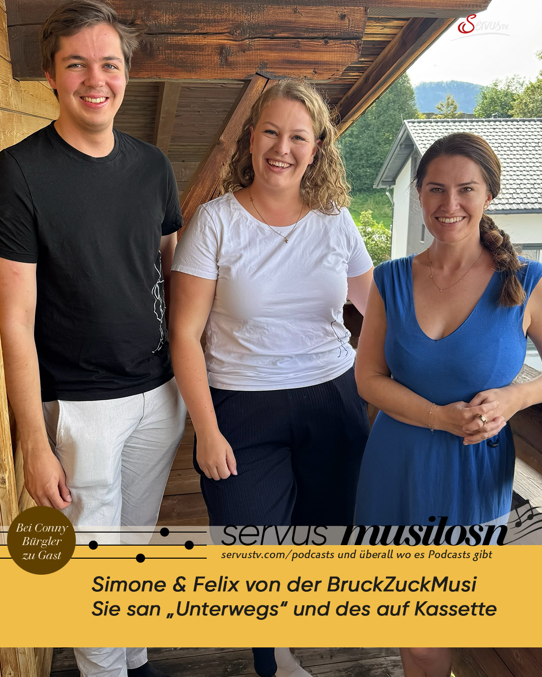 Simone & Felix von der BruckZuckMusi: Sie san „Unterwegs“ und des auf Kassette