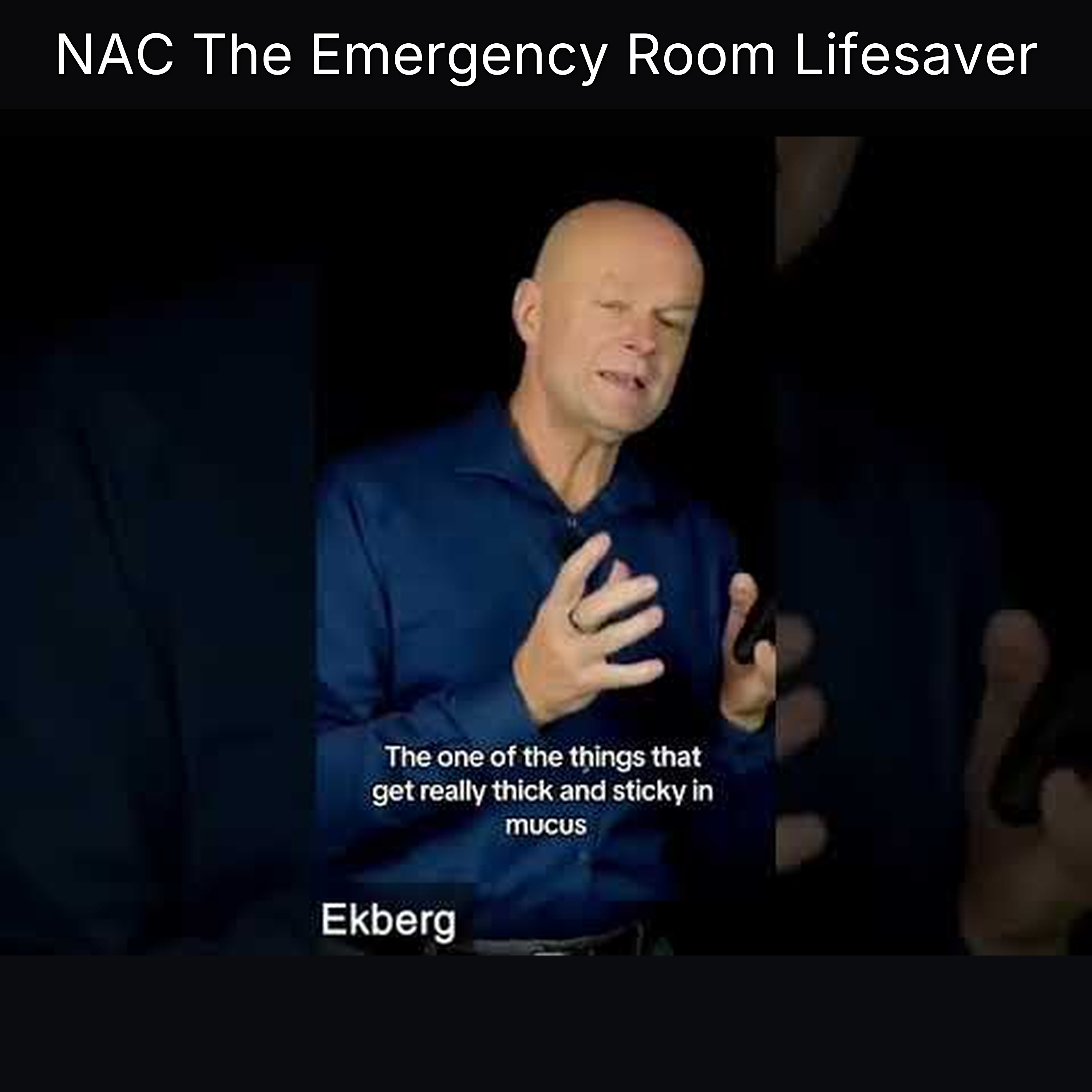 NAC The Emergency Room Lifesaver