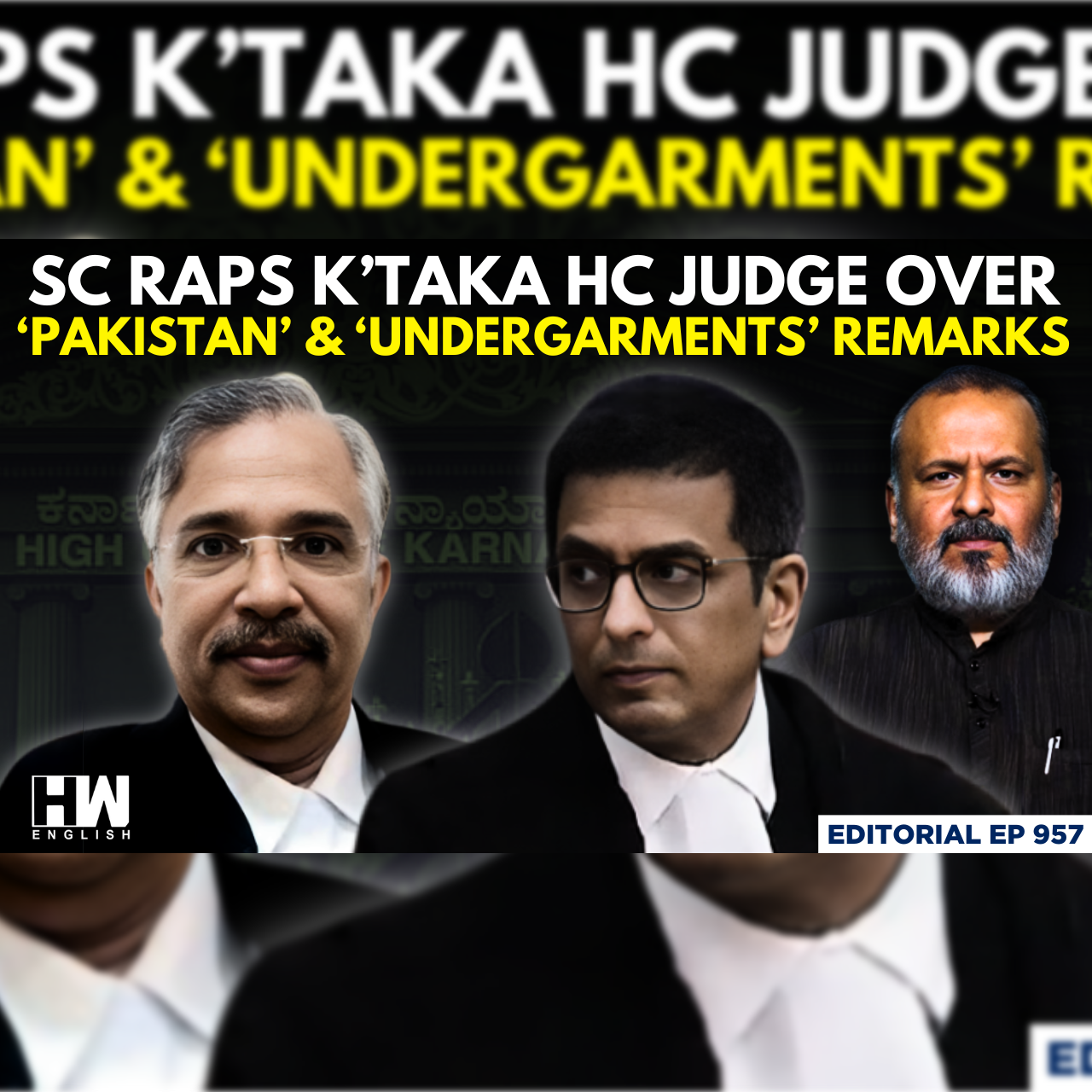 Editorial With Sujit Nair | SC Raps Karnataka HC Judge Over 'Pakistan' & 'Undergarments' Remarks episode artwork