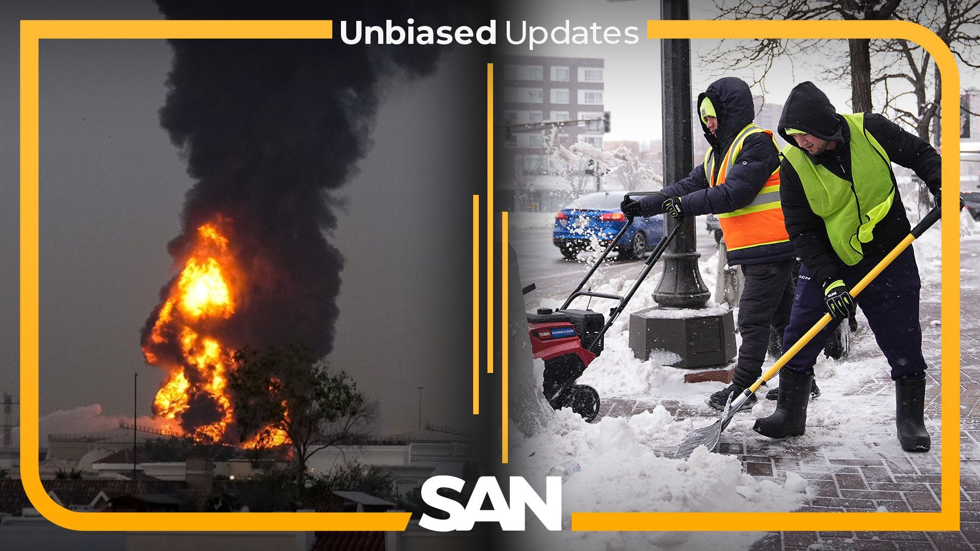 Iran strikes Gulf allies again; Nationwide storm brings snow, tornado risk