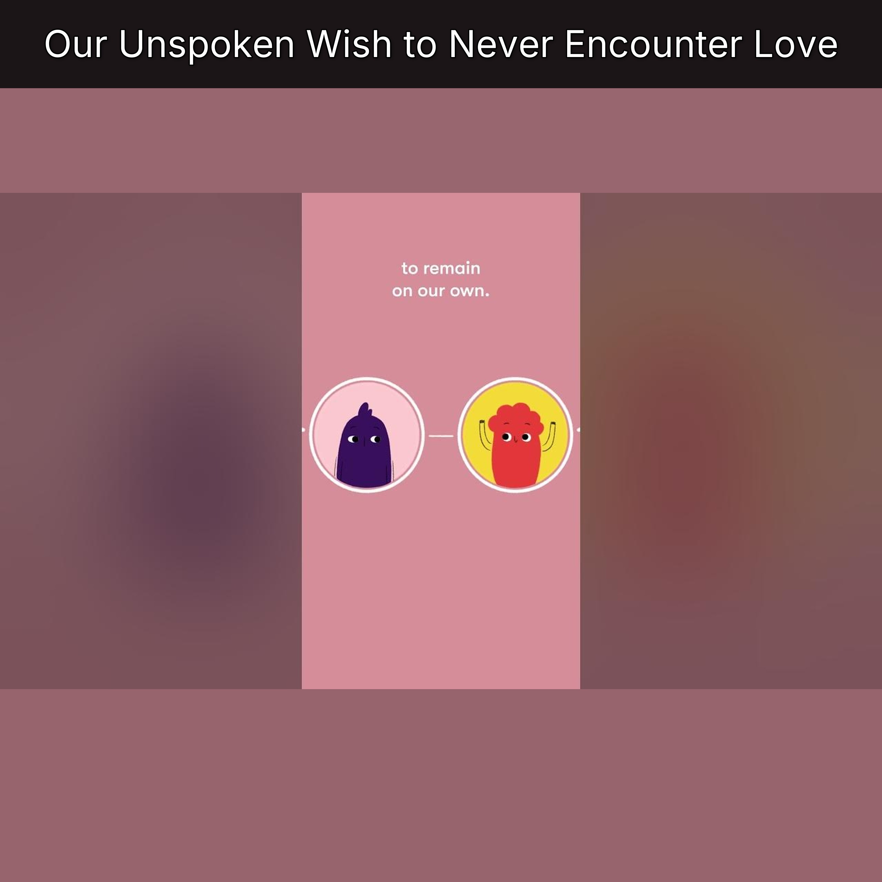 Our Unspoken Wish to Never Encounter Love episode artwork
