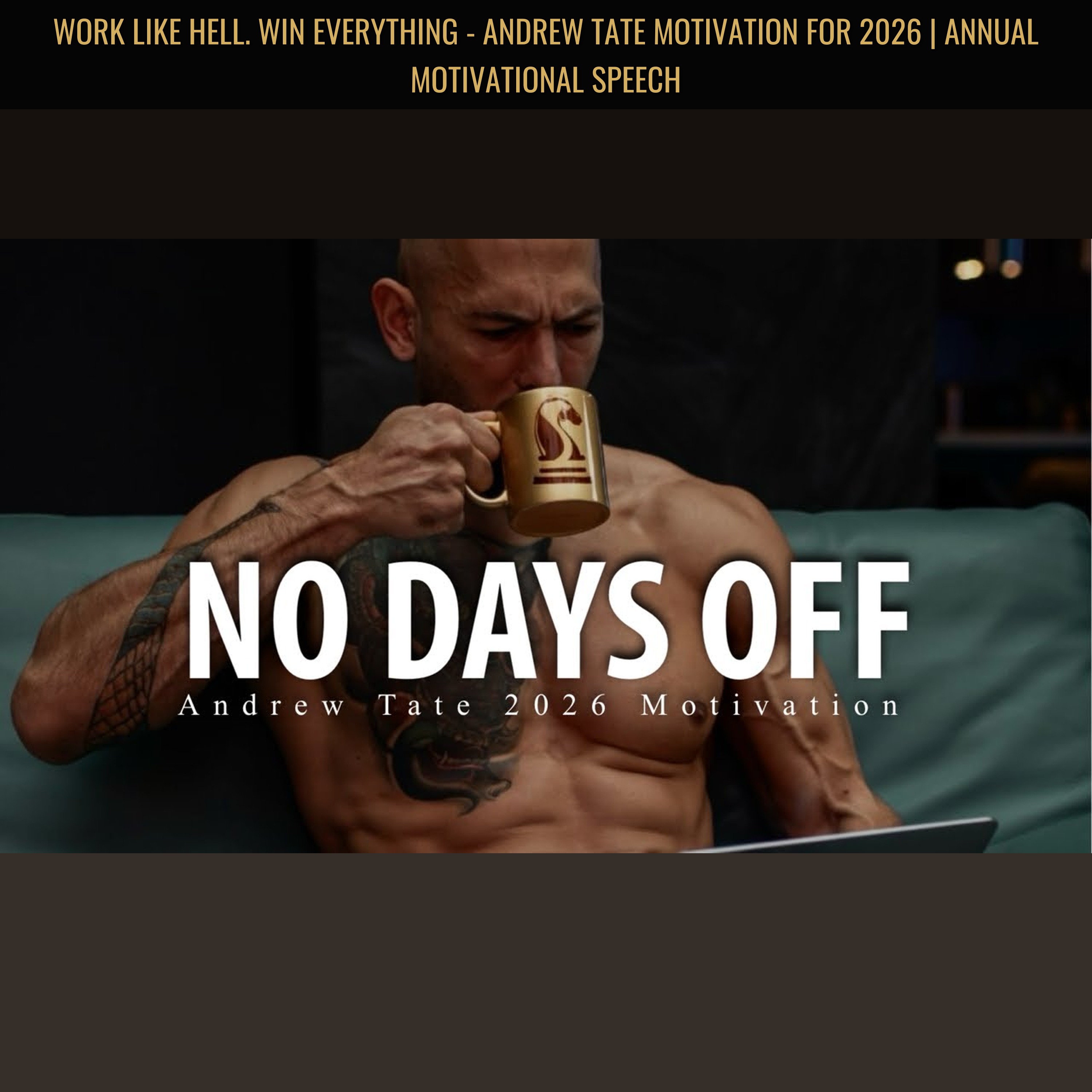 WORK LIKE HELL. WIN EVERYTHING - Andrew Tate Motivation for 2026 | Annual Motivational Speech