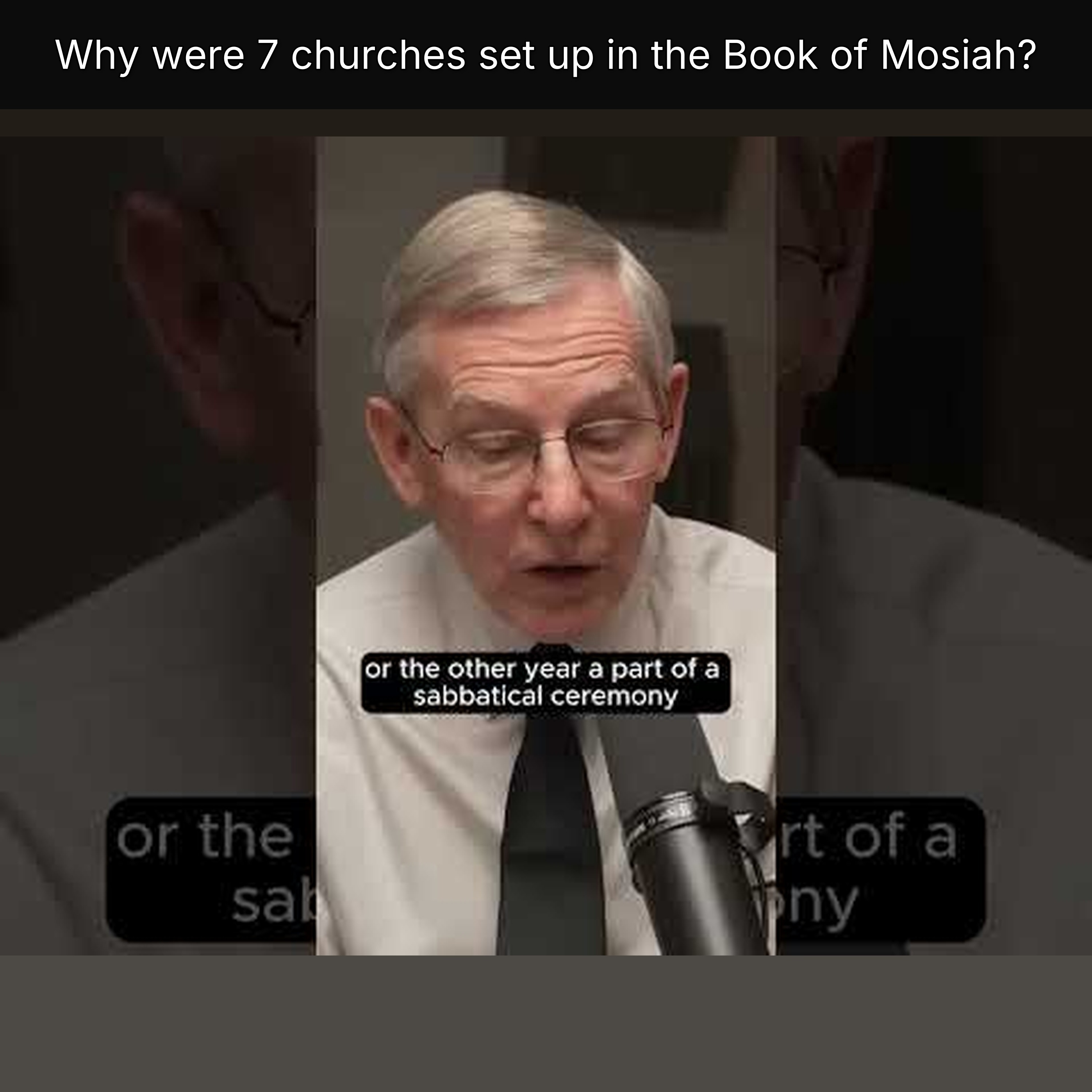 Why were 7 churches set up in the Book of Mosiah? episode artwork