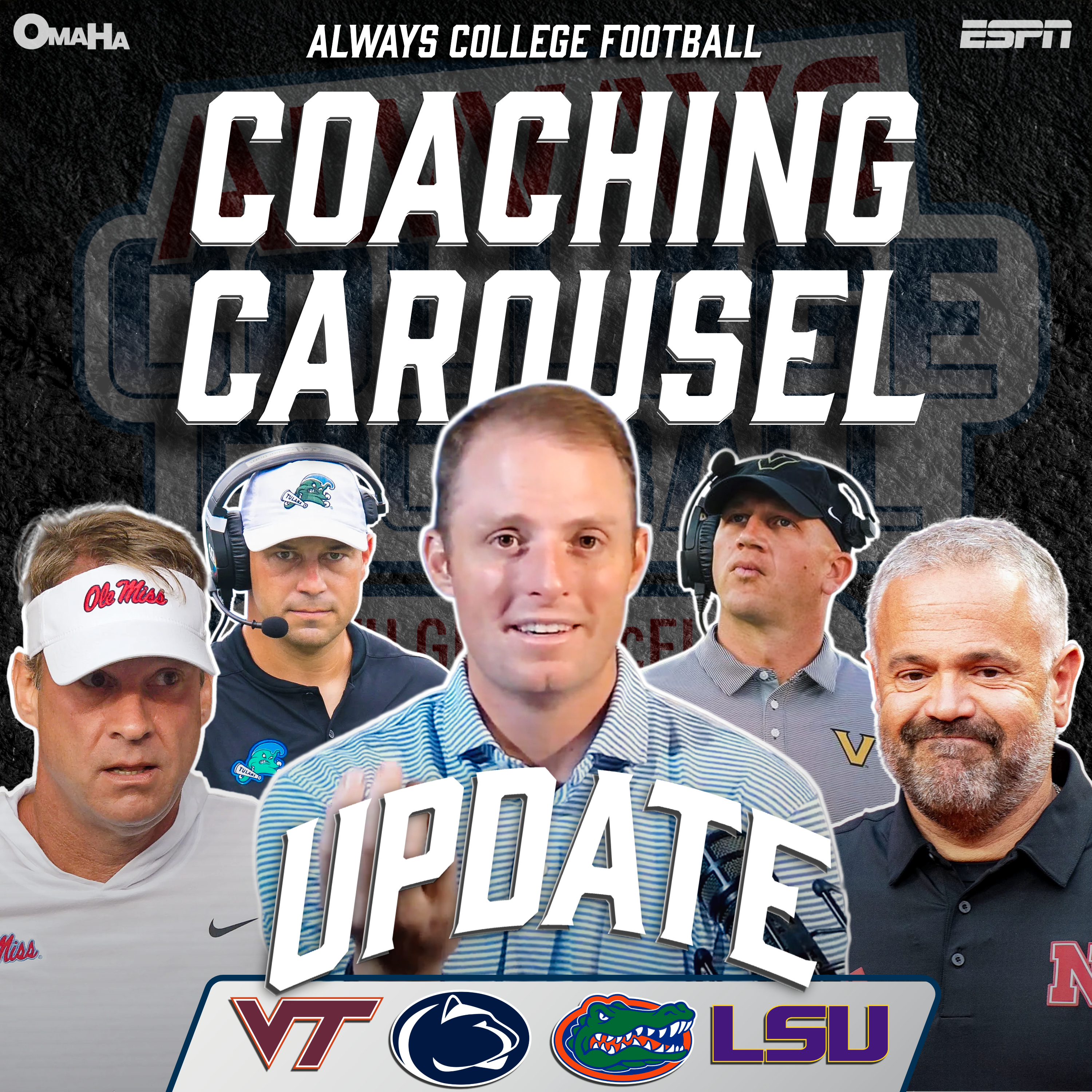 McElroy’s coaching carousel update: Who LSU, Florida, Penn St and others are looking at! | Always College Football