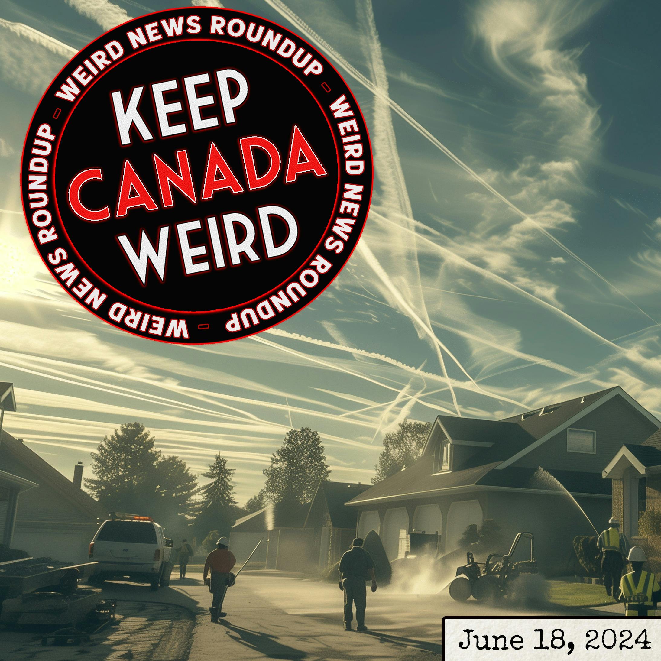 KEEP CANADA WEIRD - June 18, 2024 - Chemtrails, dogs, birds, and a paving scammer