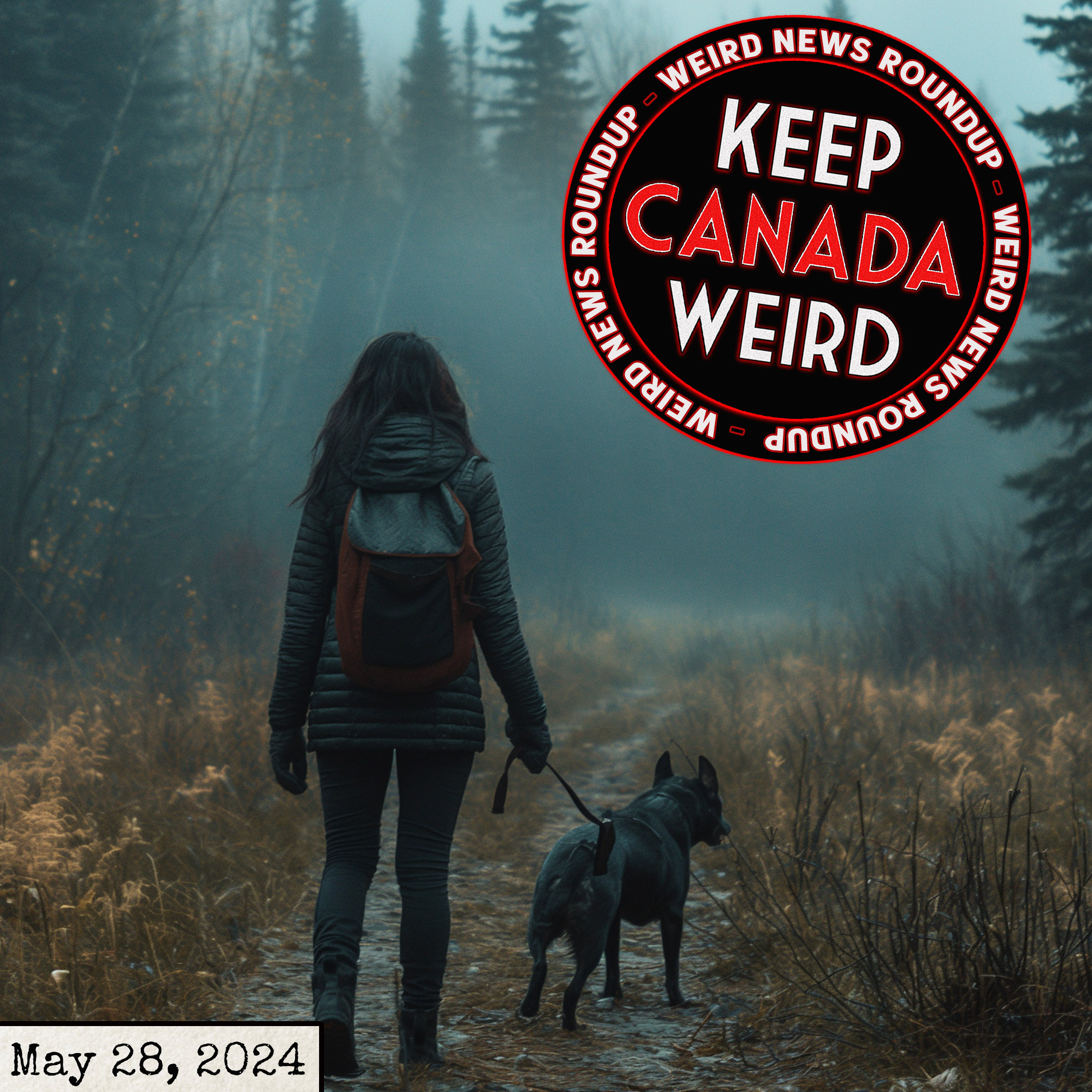 116 - May 28, 2024 - late night lawncare, the Nova Scotia birdman, the rotisserie chicken mystery in the Yukon forest episode artwork