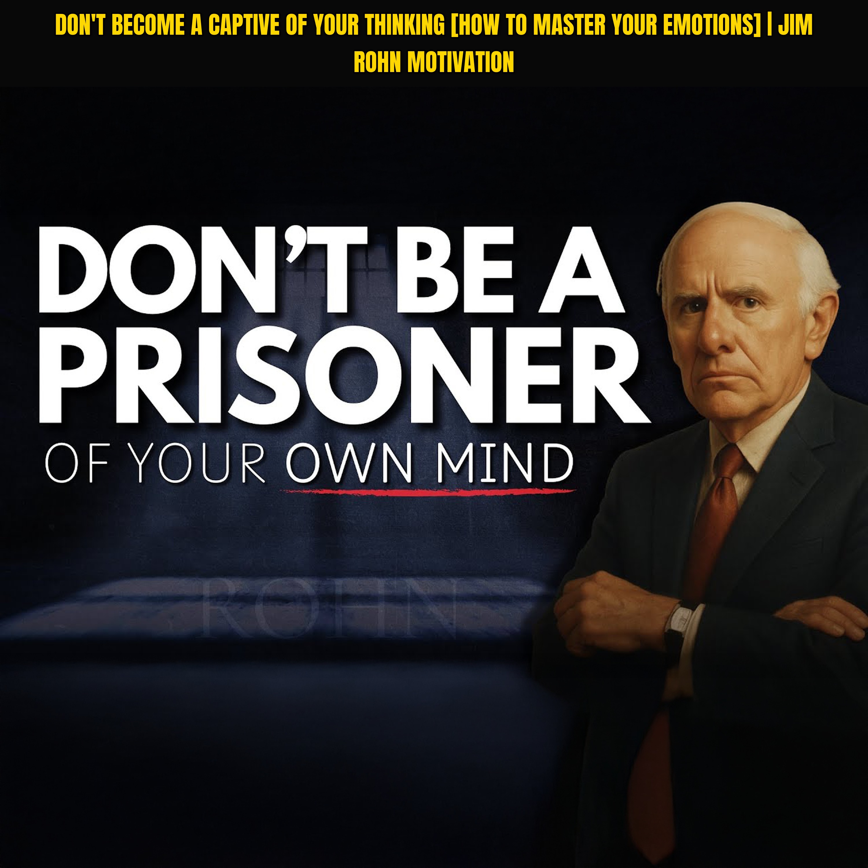 Don't Become a Captive of Your Thinking [How to Master Your Emotions] | Jim Rohn Motivation