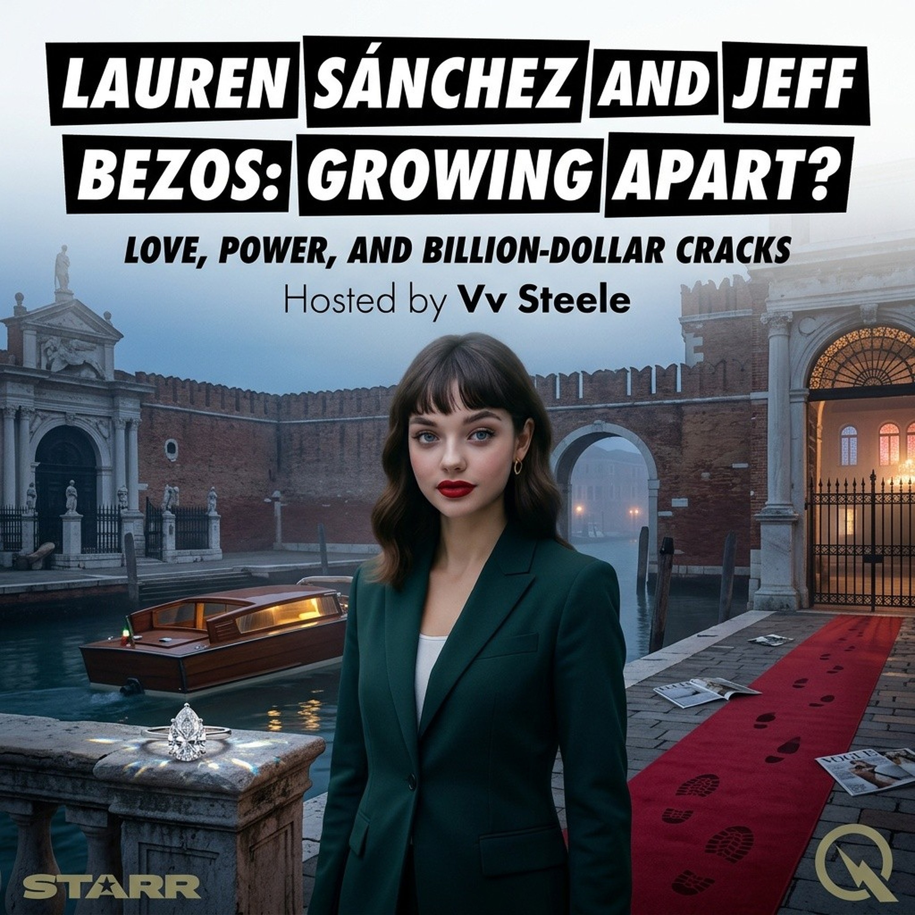Lauren Sánchez and Jeff Bezos: Growing Apart? podcast artwork