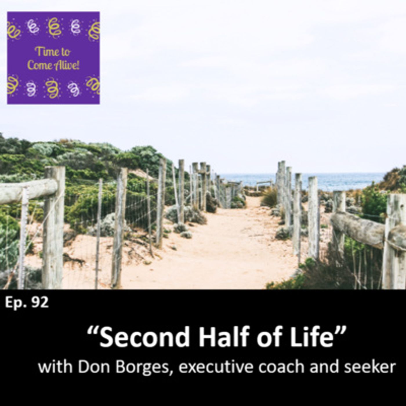 Ep. 92 - Time to Come Alive: “Second Half of Life” with Don Borges, executive coach and spiritual seeker episode artwork