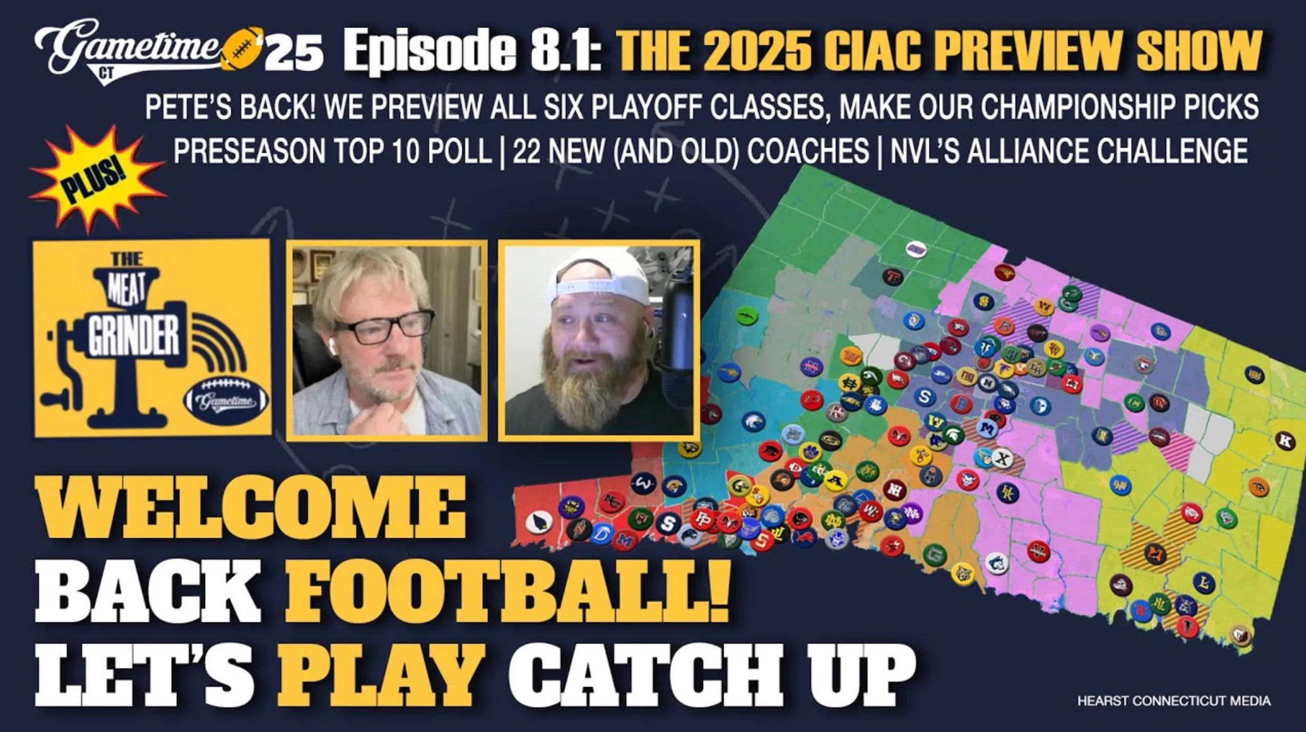 The 2025 CT High School Football Preview Show! | The Meat Grinder (S8, E1) episode artwork