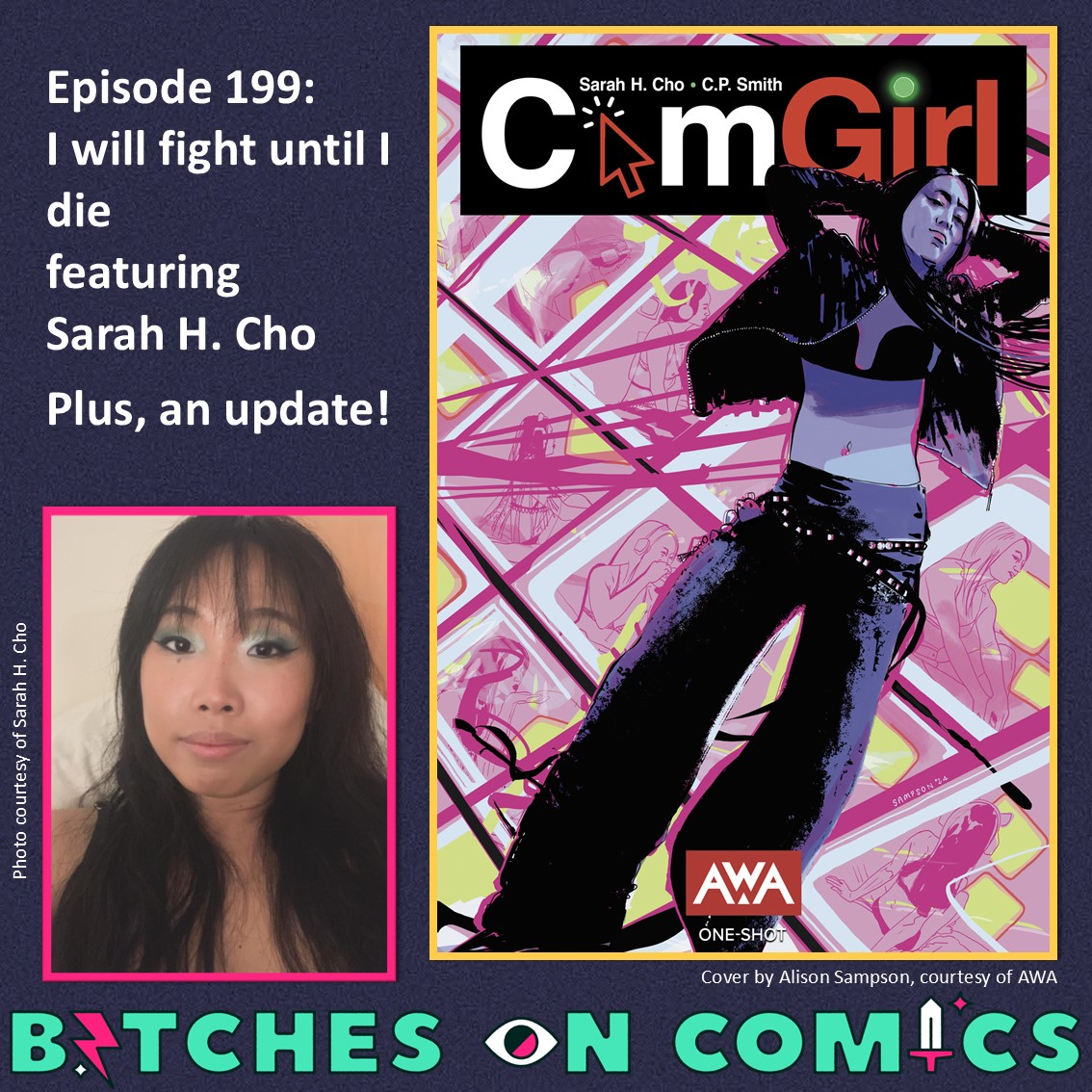 Episode 199:  I will fight until I die featuring Sarah H. Cho  Plus, an update!