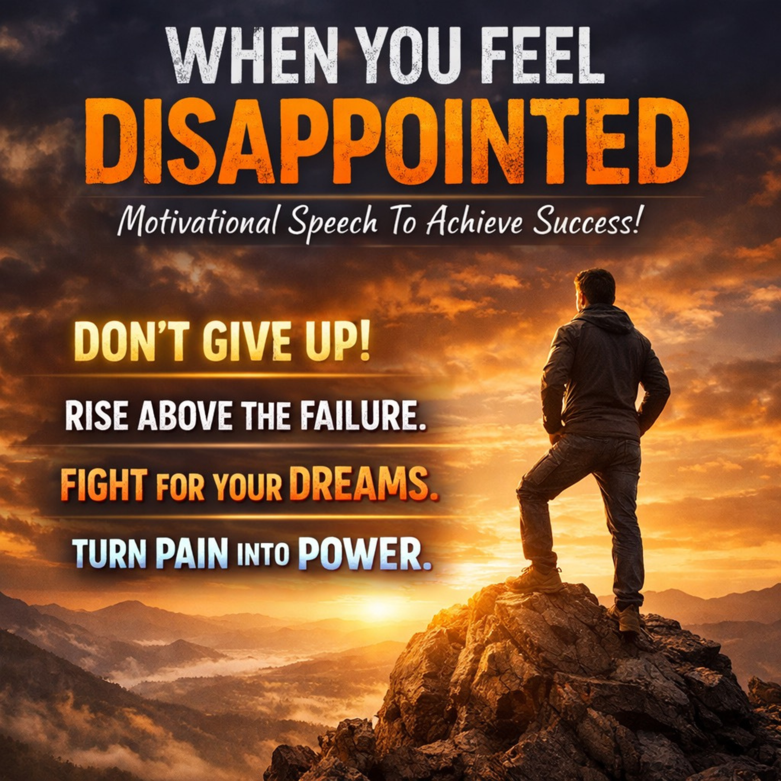 WHEN YOU FEEL DISAPPOINTED - Motivational Speech To Achieve Success! episode artwork