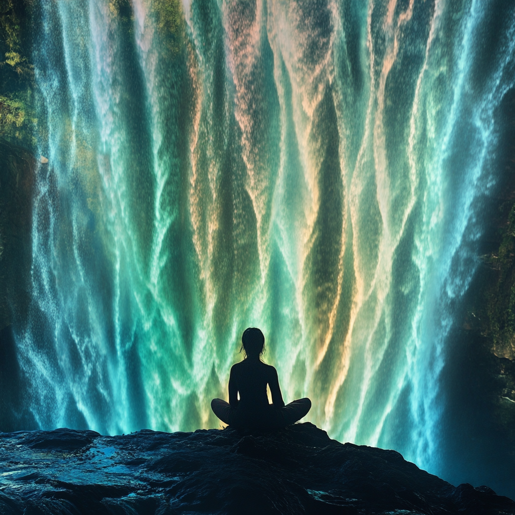 All Binaural Beats 432-Hz Music and Waterfall Sounds for Deep Relaxation