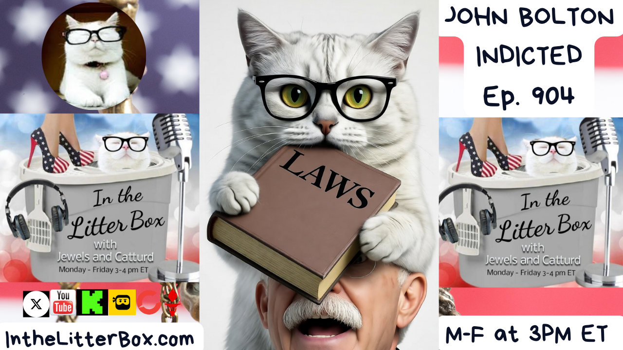 JOHN BOLTON INDICTED | In the Litter Box w/ Jewels & Catturd – Ep. 904 – 10/17/2025