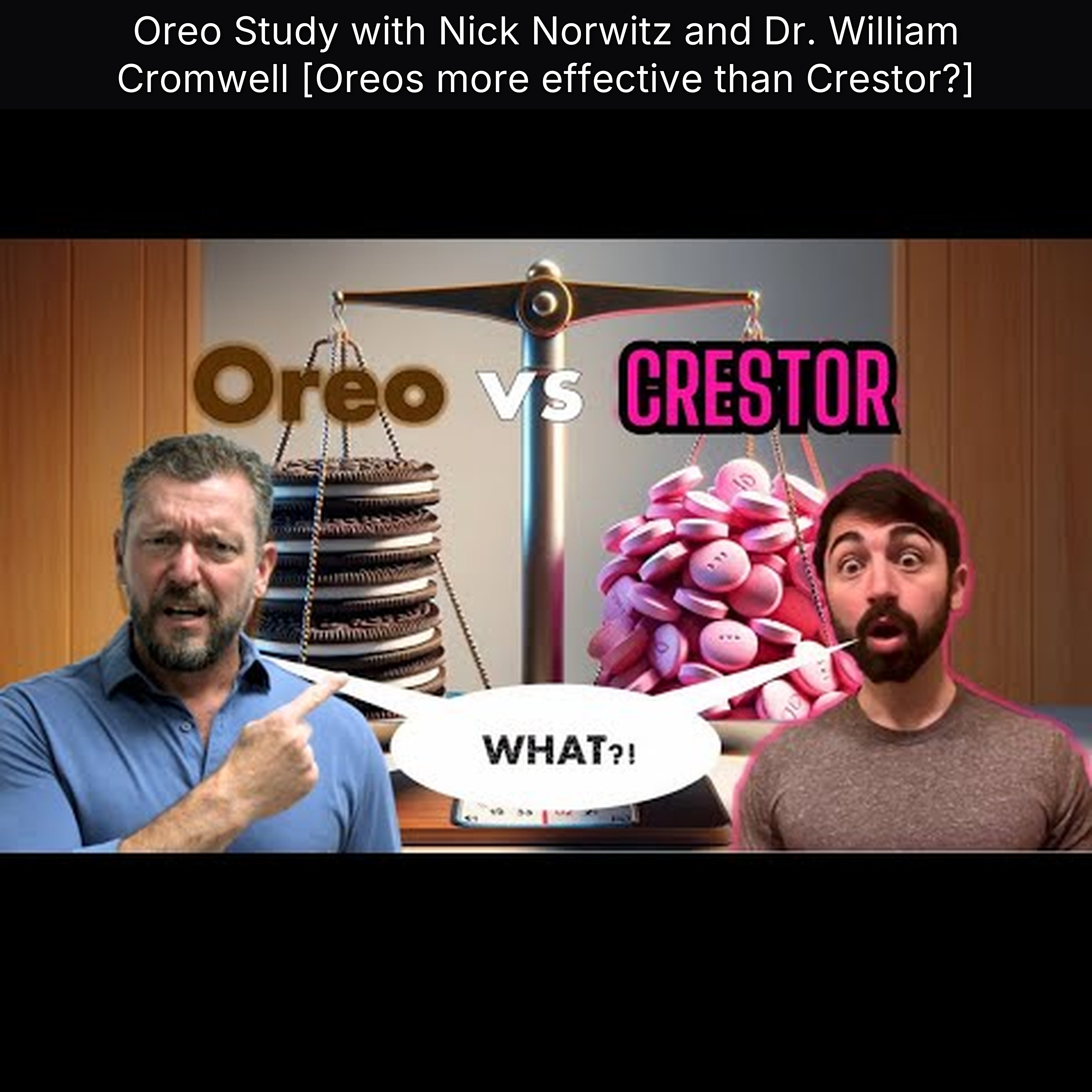 Oreo Study with Nick Norwitz and Dr. William Cromwell [Oreos more effective than Crestor?]