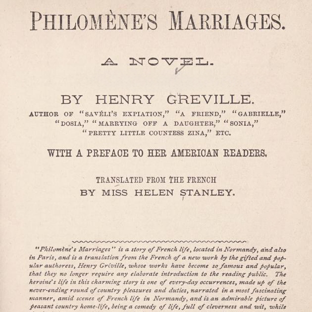 Philomene's Marriages by Henry Greville ~ Full Audiobook