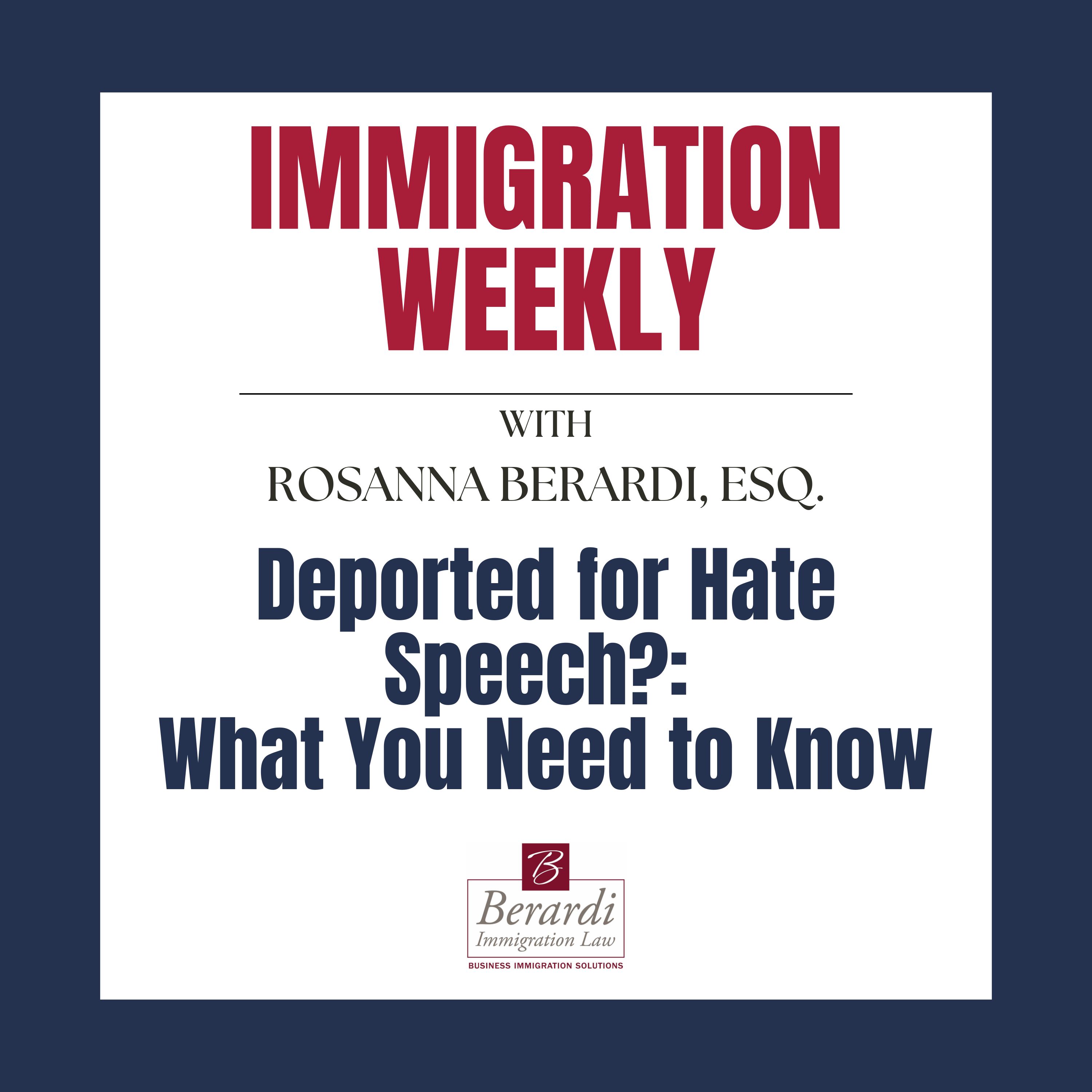 Deported for Hate Speech?: What You Need to Know episode artwork