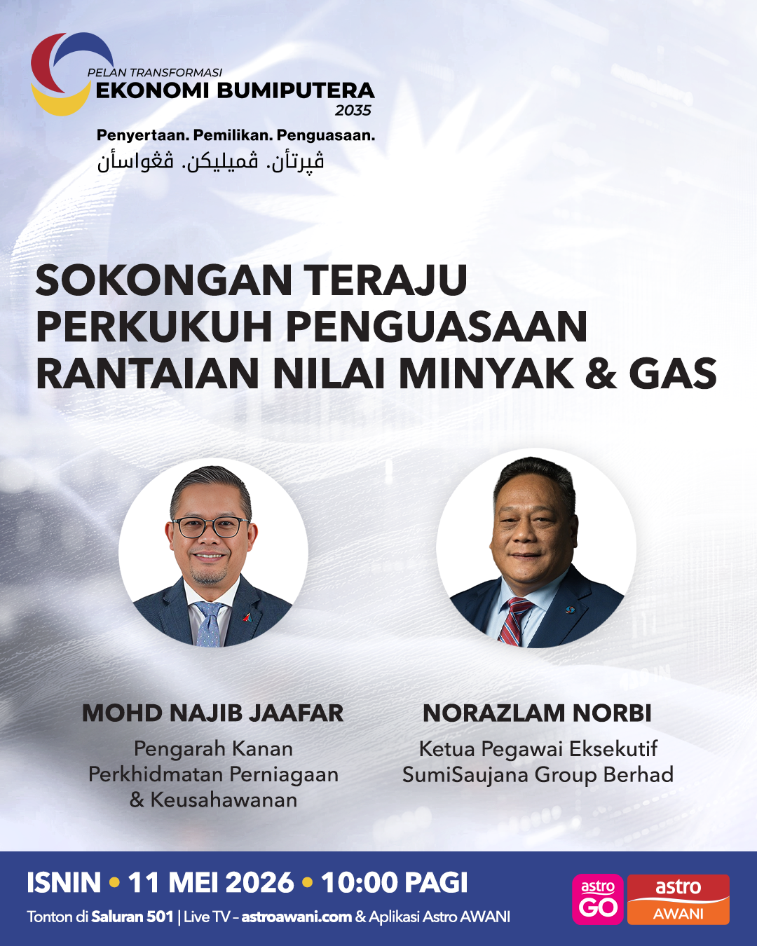 PuTERA35: Sokongan Teraju Perkukuh Penguasaan Rantaian Nilai Minyak &amp; Gas