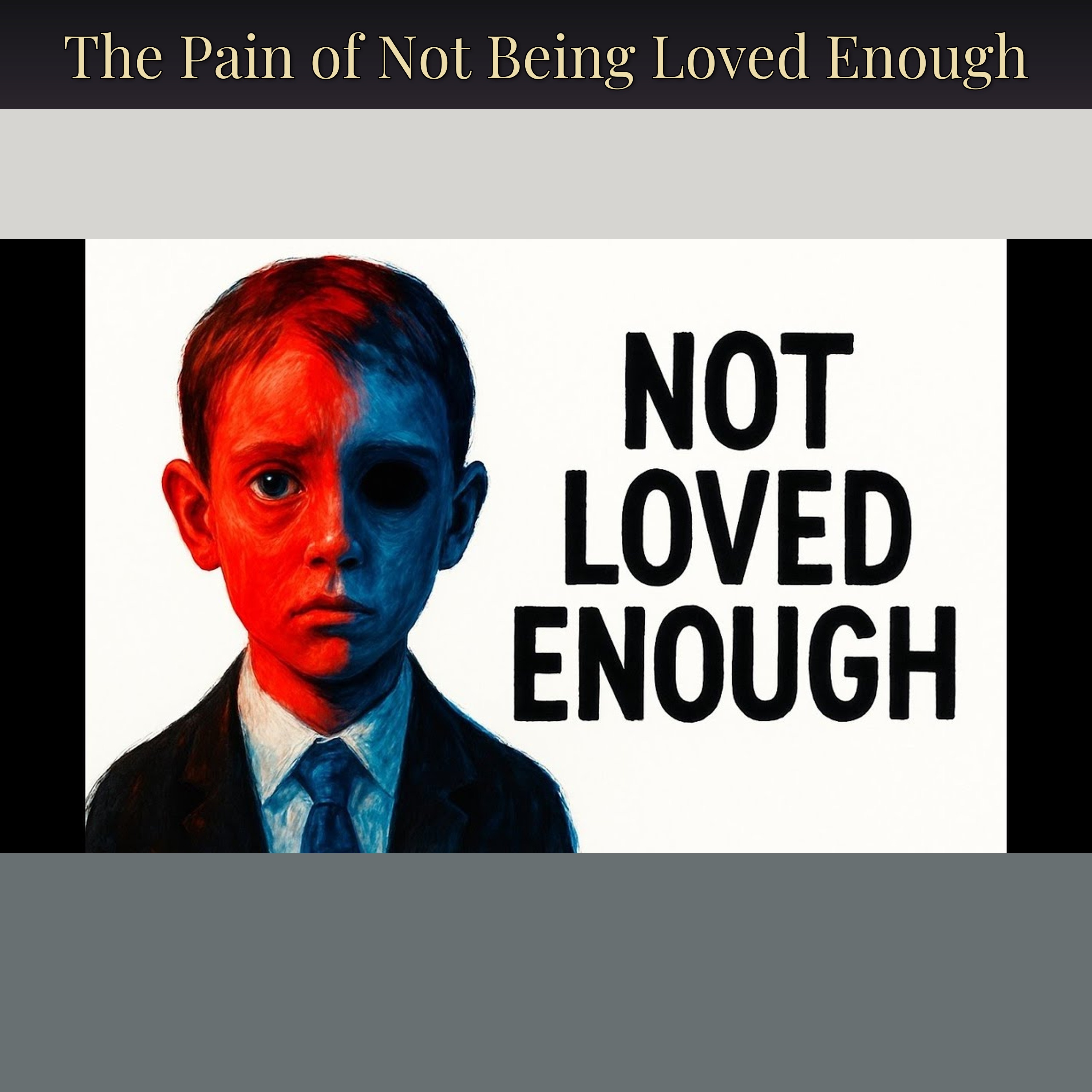The Pain of Not Being Loved Enough