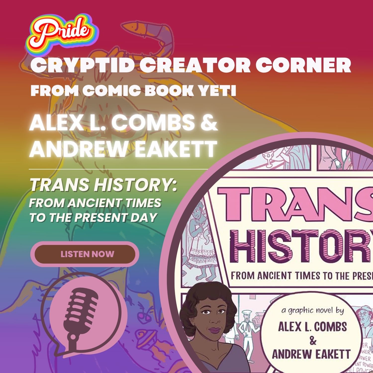 Cryptid Creator Corner from Comic Book Yeti - A Comic Book Interview Podcast