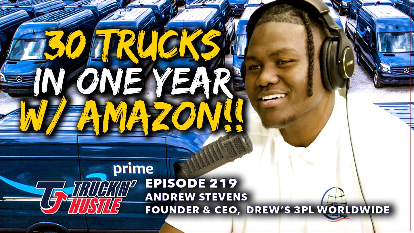 #219 - 28 Year Old Grows to 30 Trucks in One Year with Amazon Secret Business in a Box! - Andrew Stevens