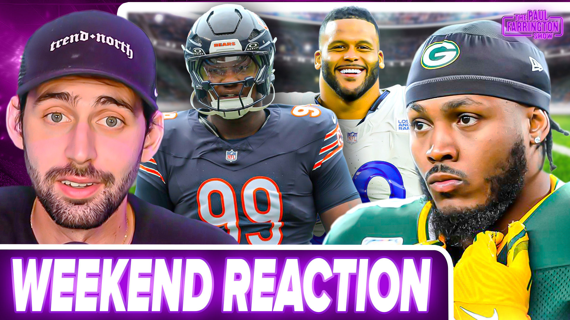 NFL Reaction: Josh Jacobs OUT, Bears TRADE Gervon Dexter, Aaron Donald RETURNS episode artwork