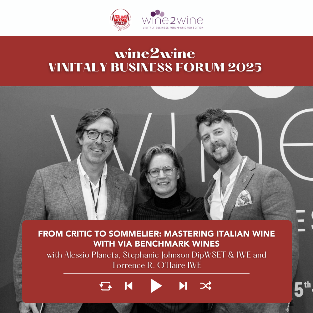 Ep. 2520 From Critic to Sommelier: Mastering Italian Wine with VIA Benchmark Wines | wine2wine Vinitaly Business Forum