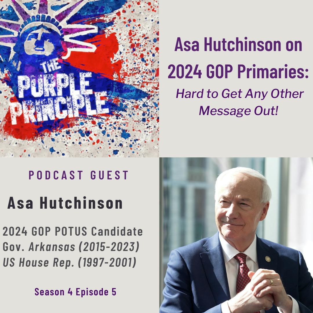 Asa Hutchinson on 2024 GOP Primaries: Hard to Get Any Other Message Out! Asa Hutchinson on 2024 GOP Primaries: Hard to Get Any Other Message Out!
