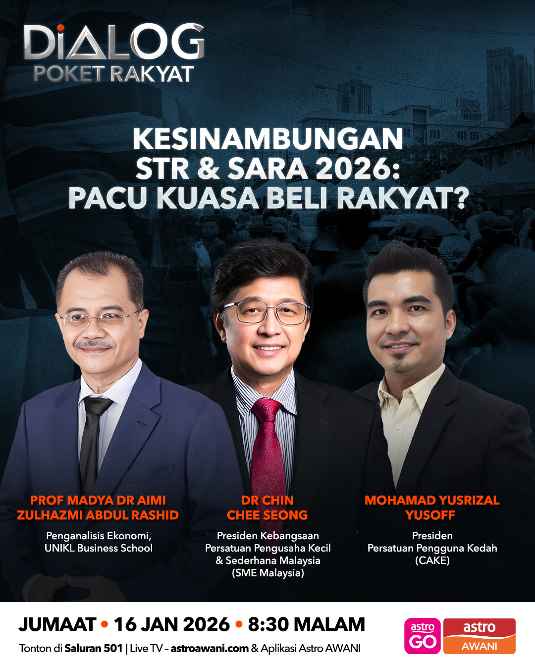 Dialog Poket Rakyat: Kesinambungan STR & SARA 2026 | Pacu Kuasa Rakyat?