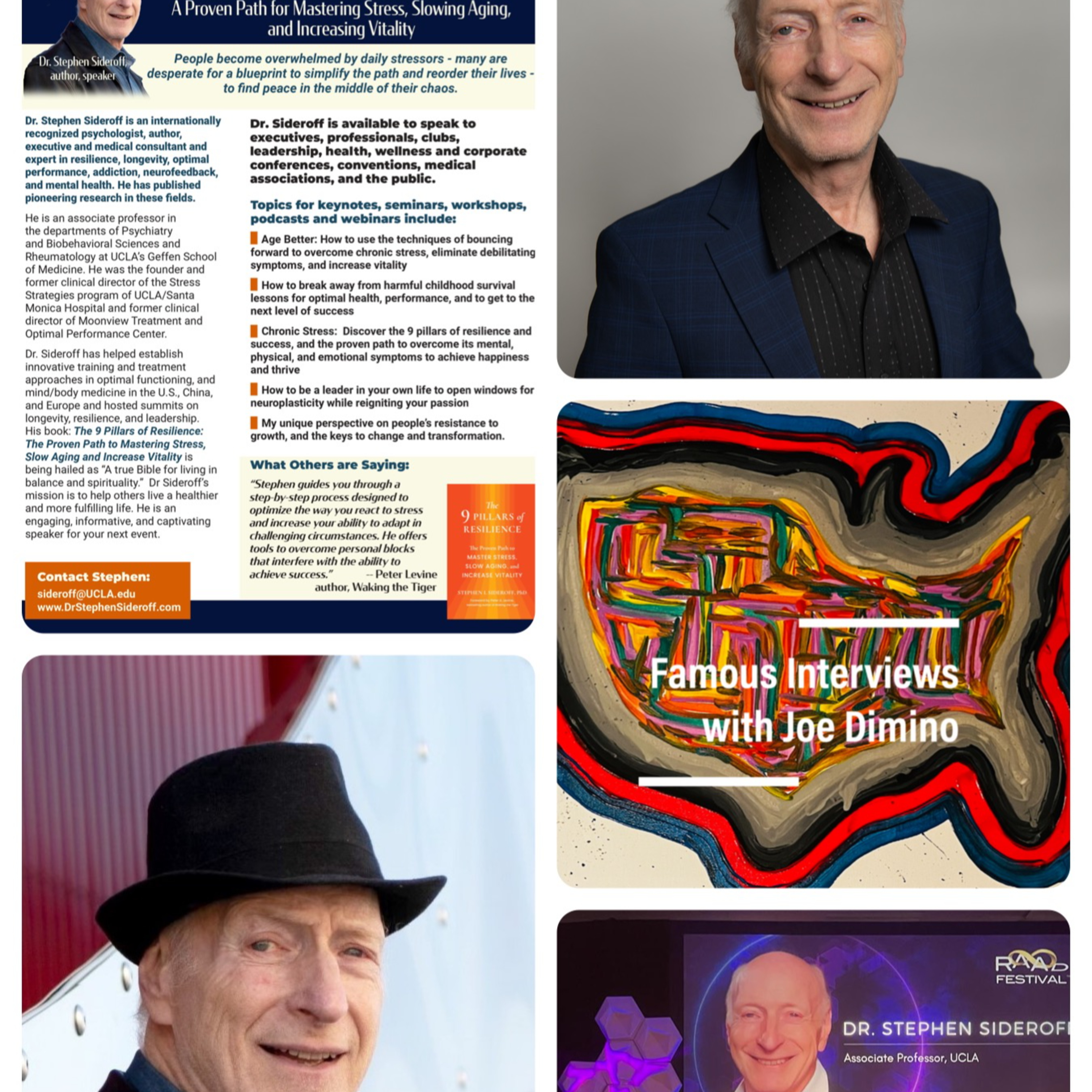 Author, Internationally Recognized Psychologist & Consultant Dr. Stephen Sideroff episode artwork