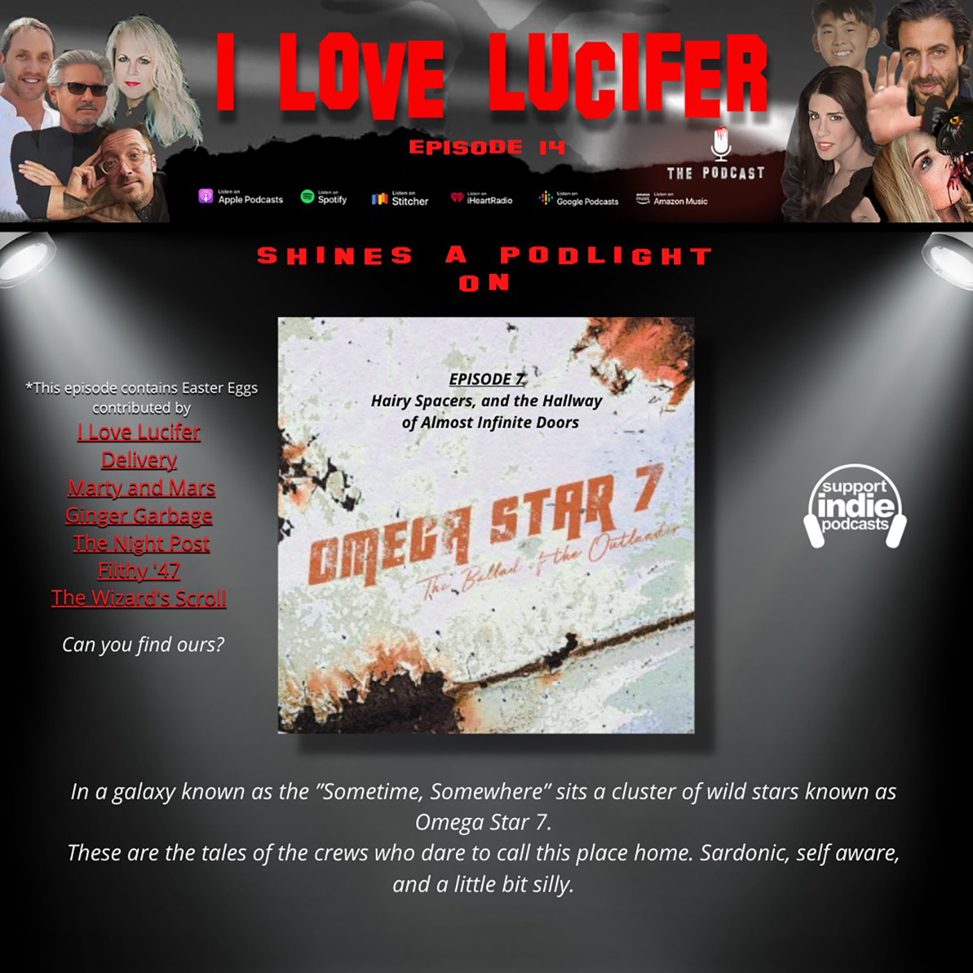 BONUS - FEED DROP - Omega Star 7 - Episode 7 - “Hairy Spacers, and the Hallway of Almost Infinite Doors”