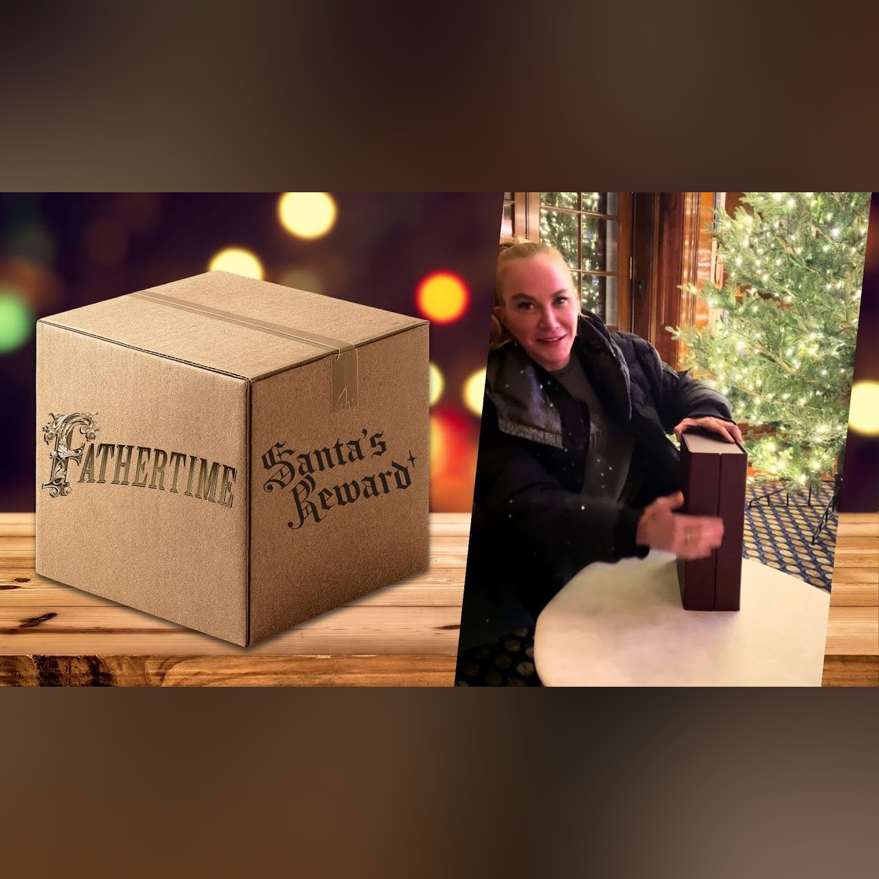 Jeannie Gaffigan Unboxes Fathertime 'Santa's Reward'