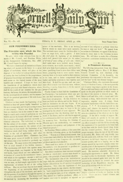 The First Student Newspaper