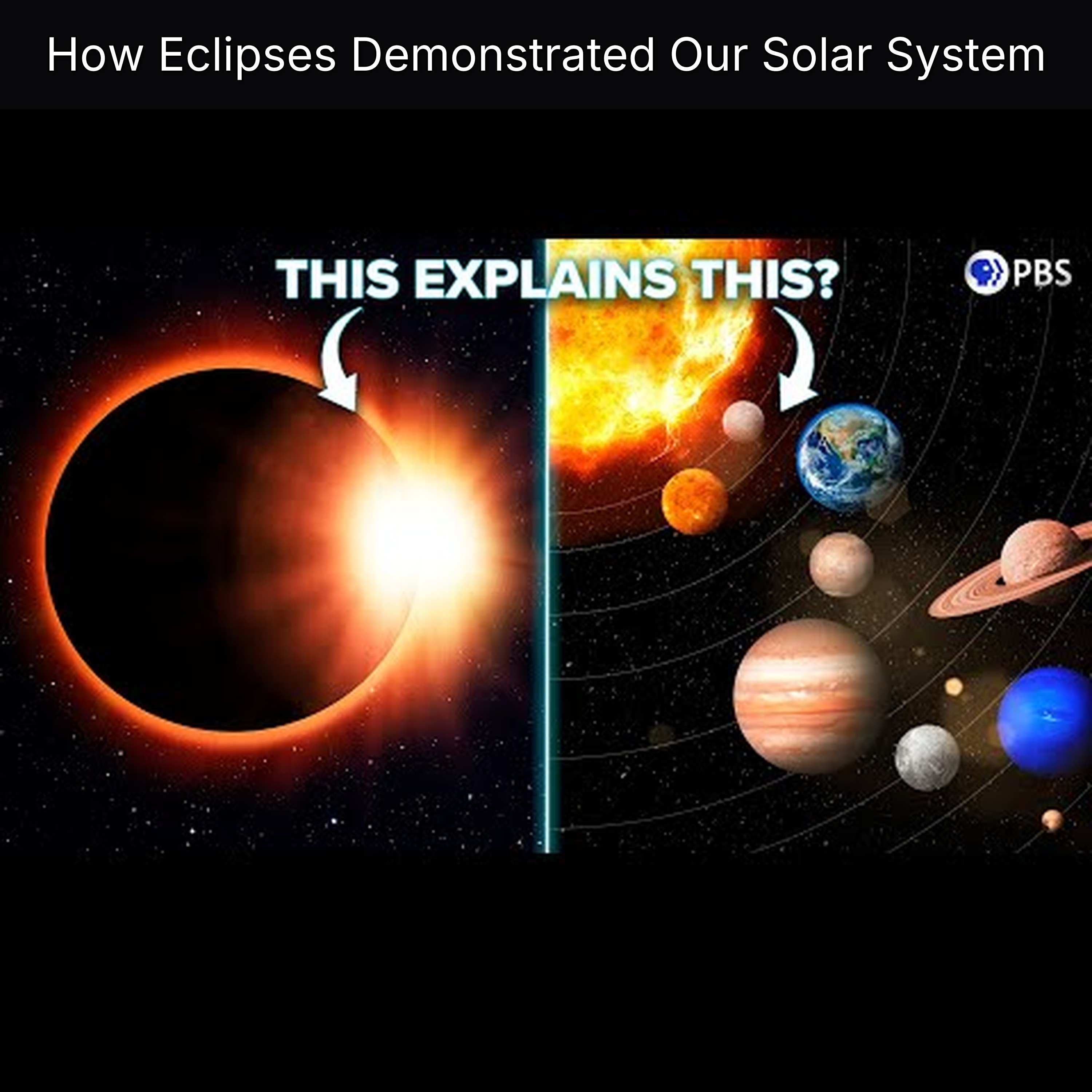 How Eclipses Demonstrated Our Solar System