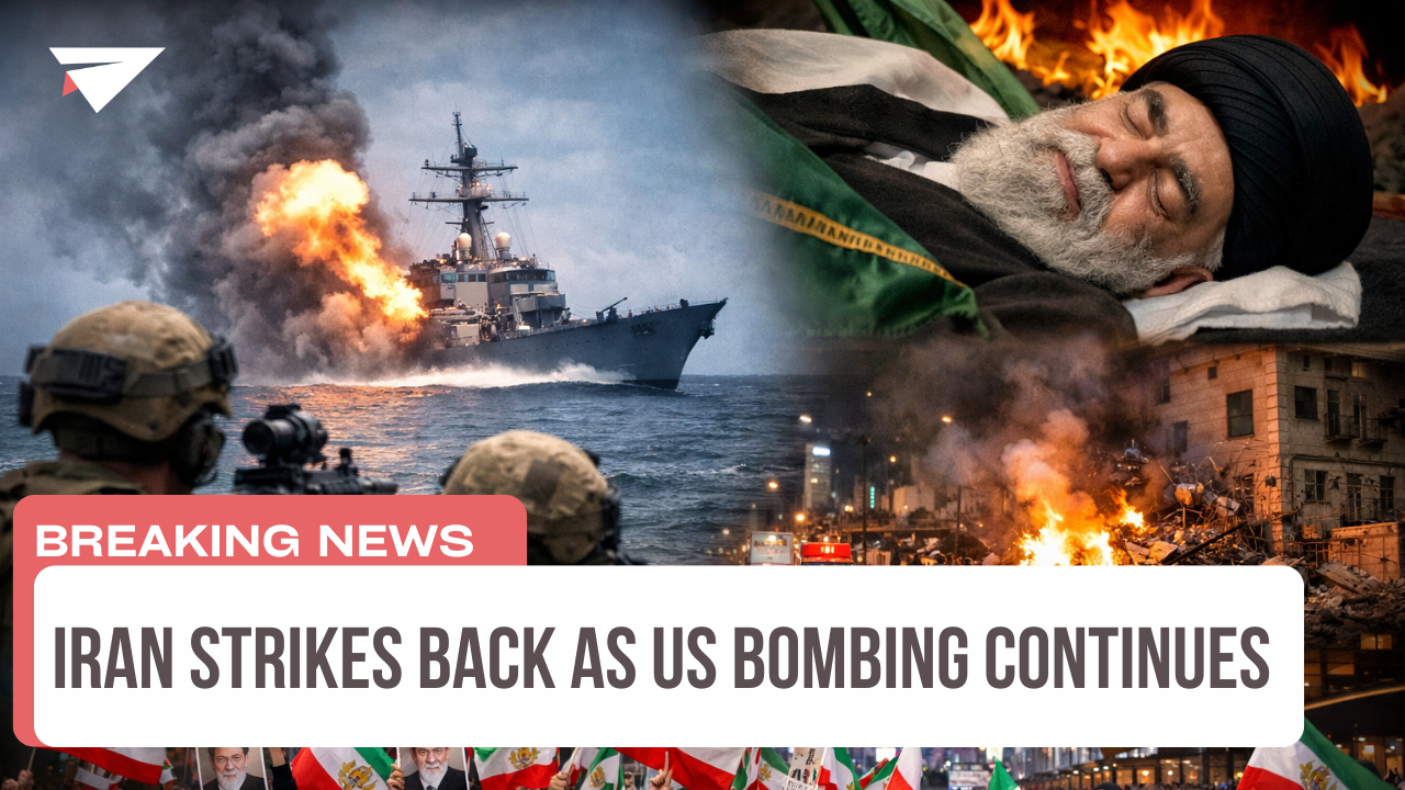 Iran Strikes Back as US Bombing Continues, Breaking News