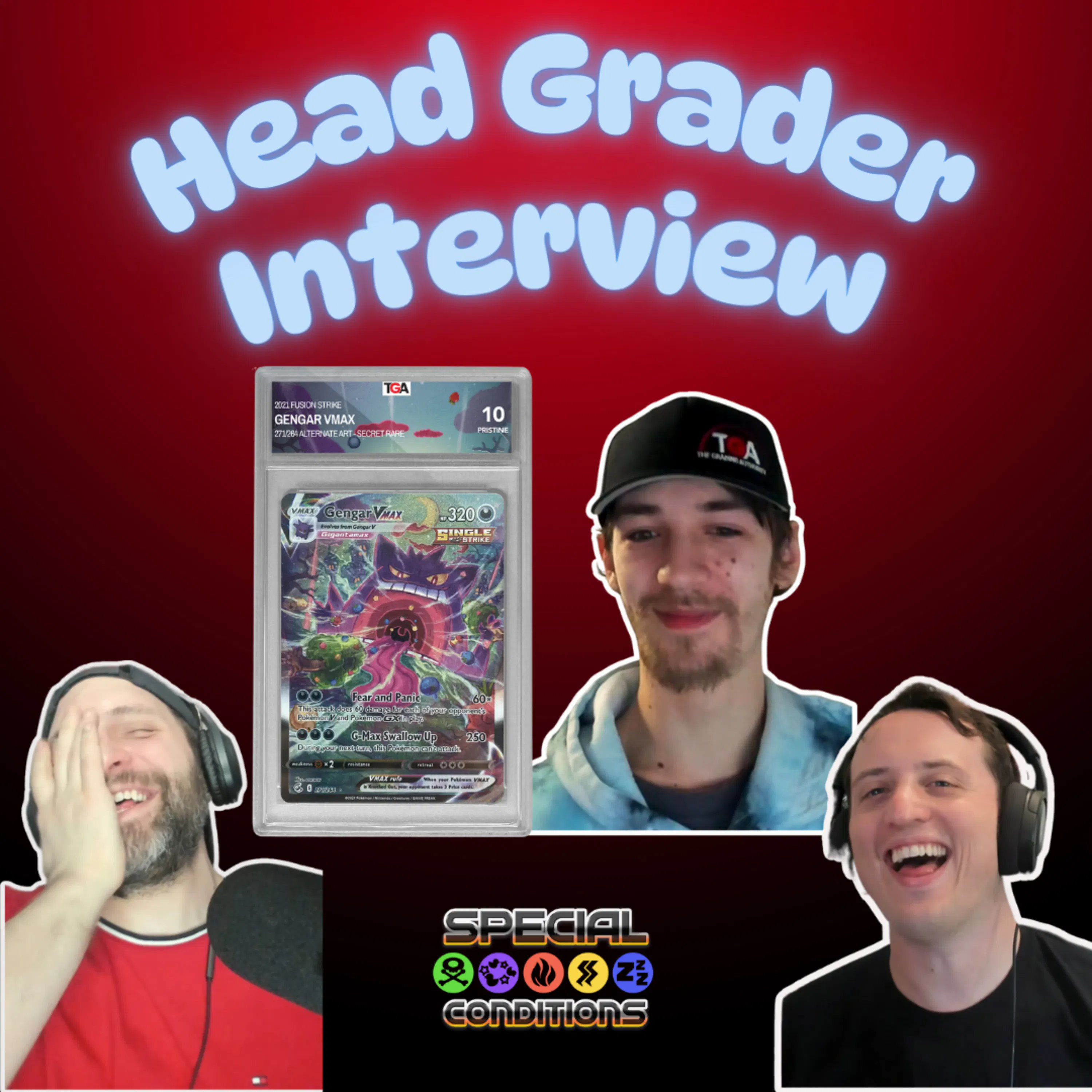 185. Unveiling the Secrets of Pokémon Card Grading with TGA's Head Grader! episode artwork