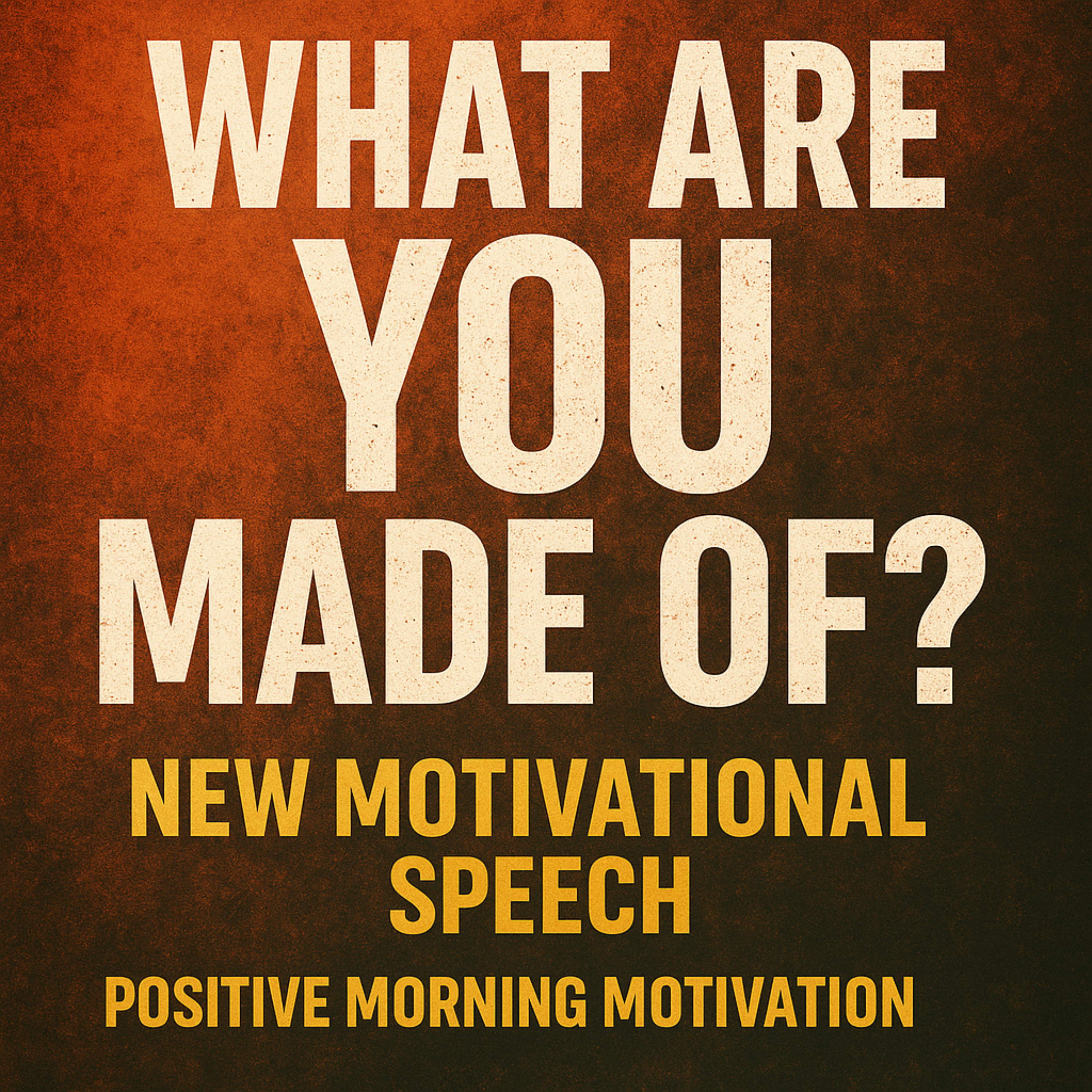 WHAT ARE YOU MADE OF? - New Motivational Speech | POSTIVE MORNING MOTIVATION