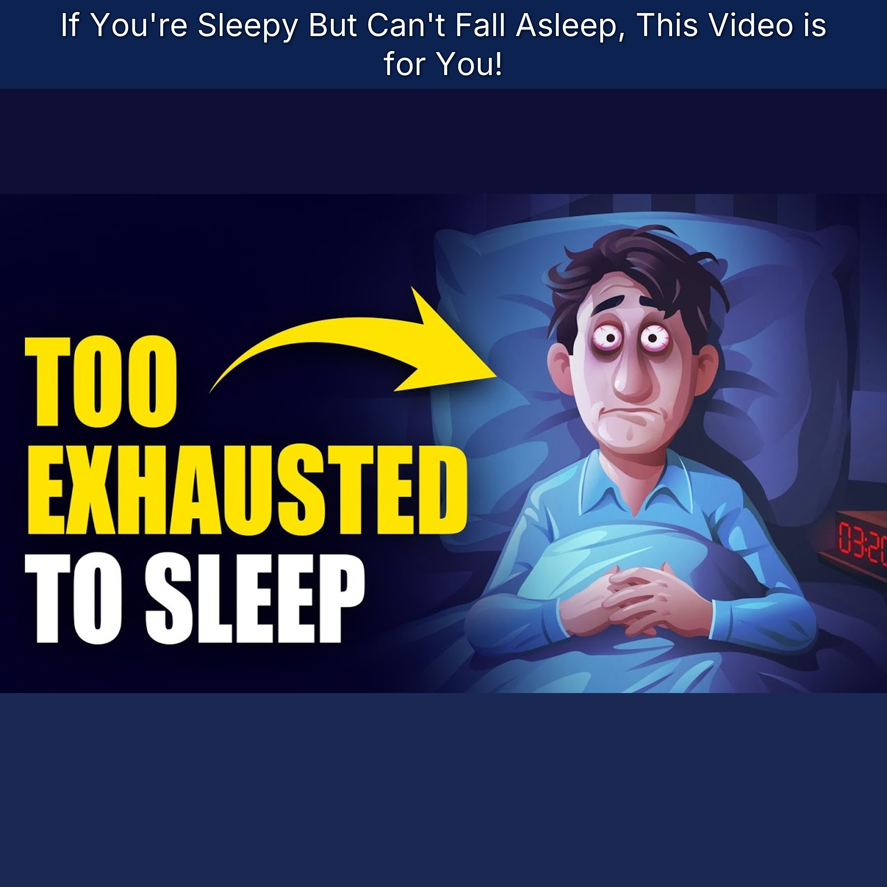 If You're Sleepy But Can't Fall Asleep, This Video is for You!