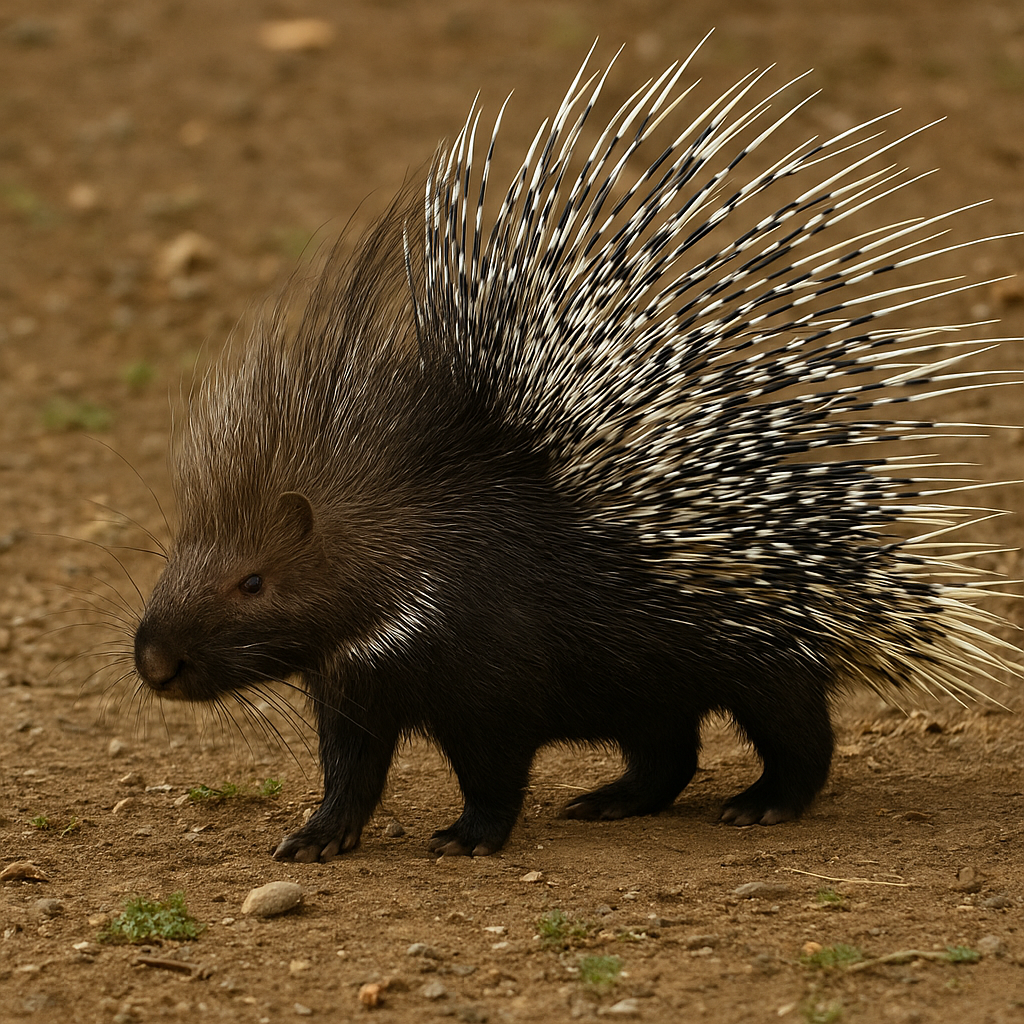 The African Crested Porcupine – Nature’s Quill Warrior